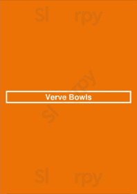 Verve Bowls menu