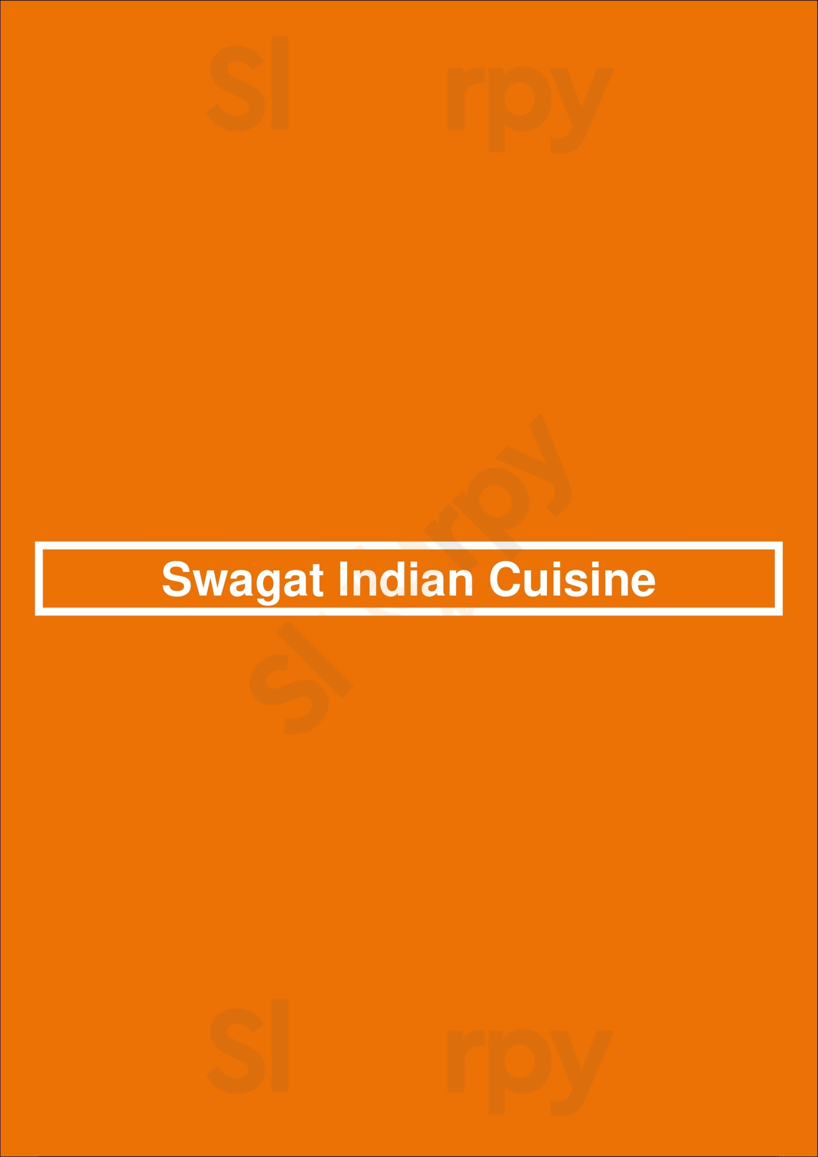 Swagat Indian Cuisine New York City Menu - 1