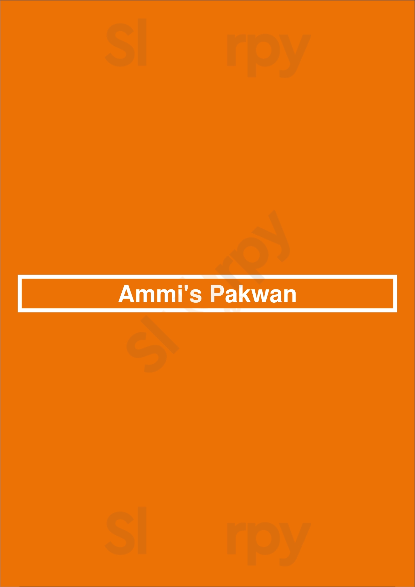 Ammi's Pakwan Seattle Menu - 1