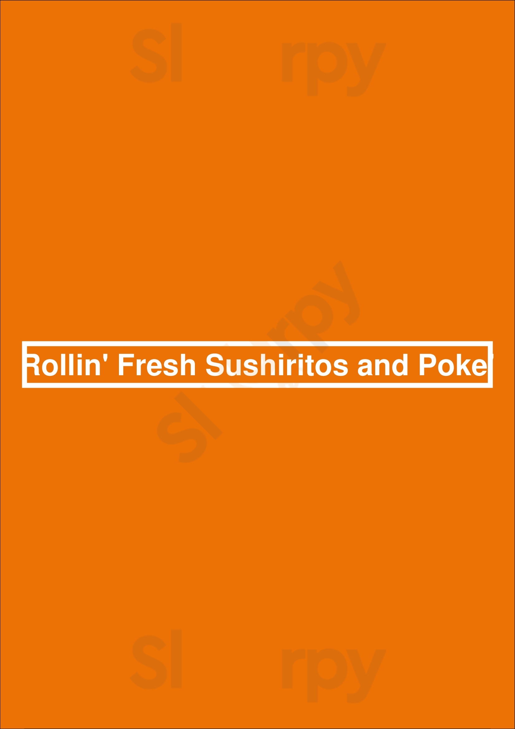 Rollin Fresh Sushiritos & Poke Portland Menu - 1