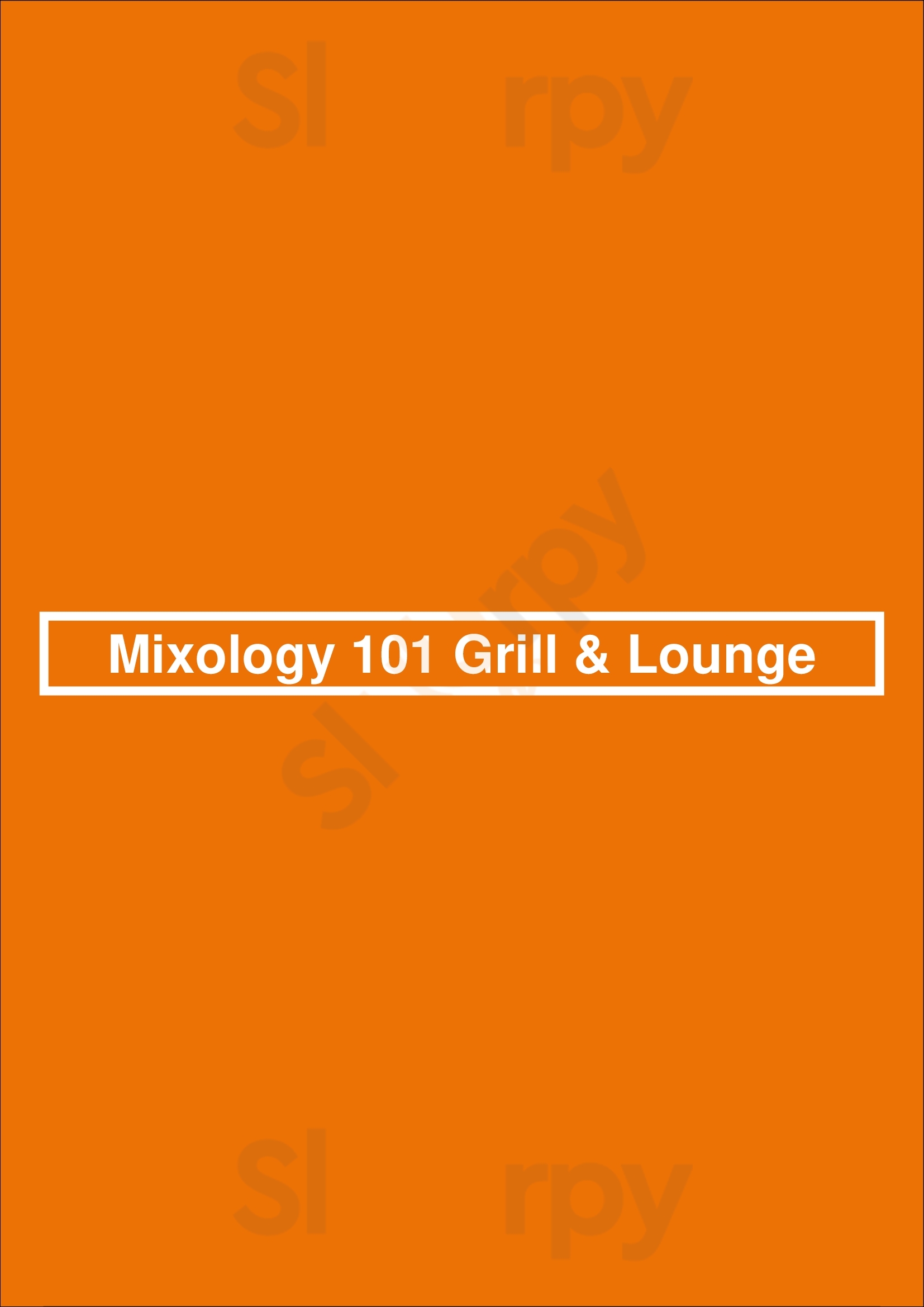 Mixology 101 Grill & Lounge Los Angeles Menu - 1