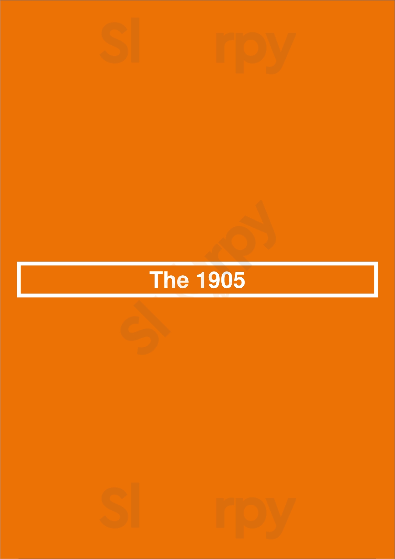 Main Menu - The 1905