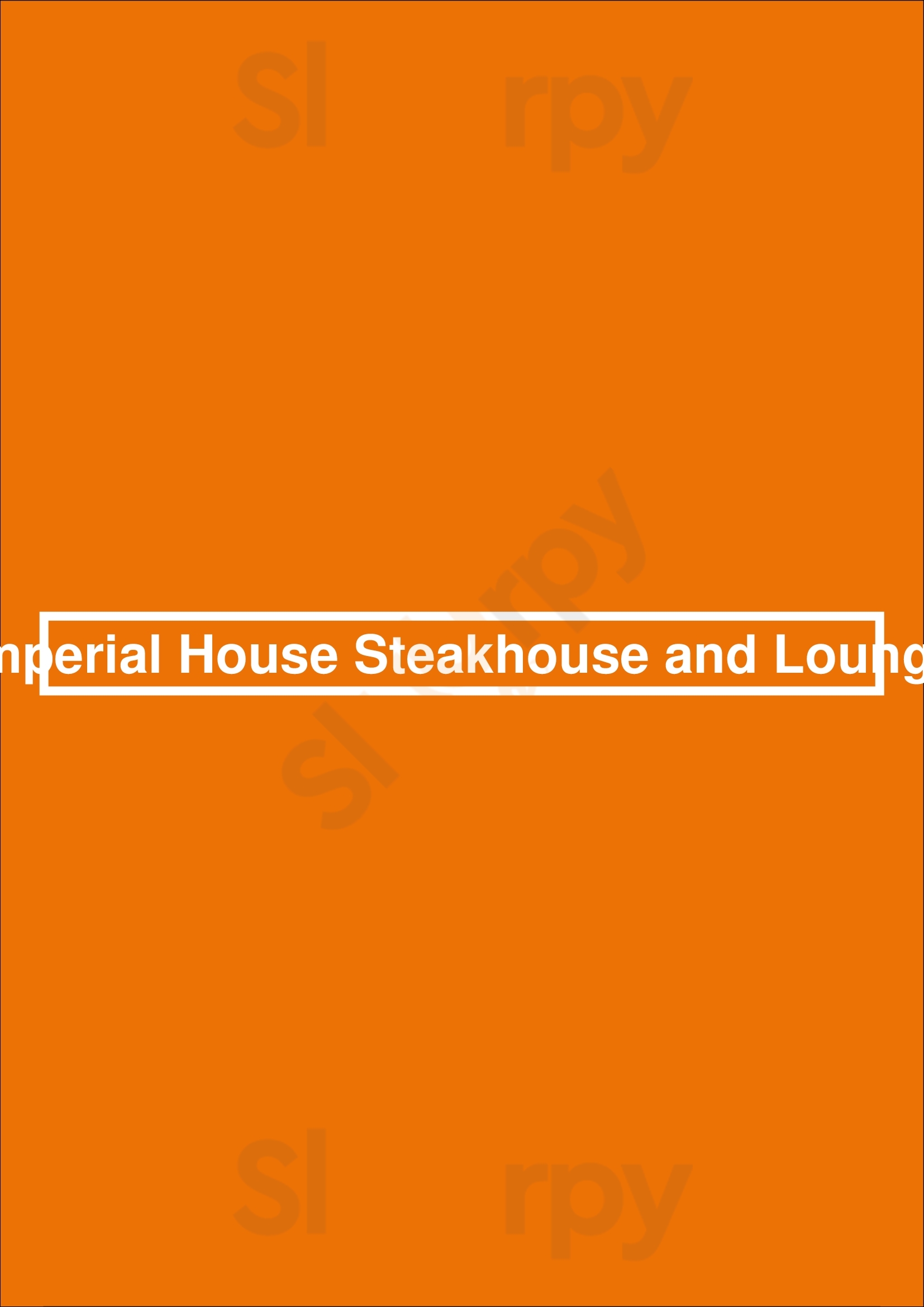 Imperial House Steakhouse And Lounge San Diego Menu - 1