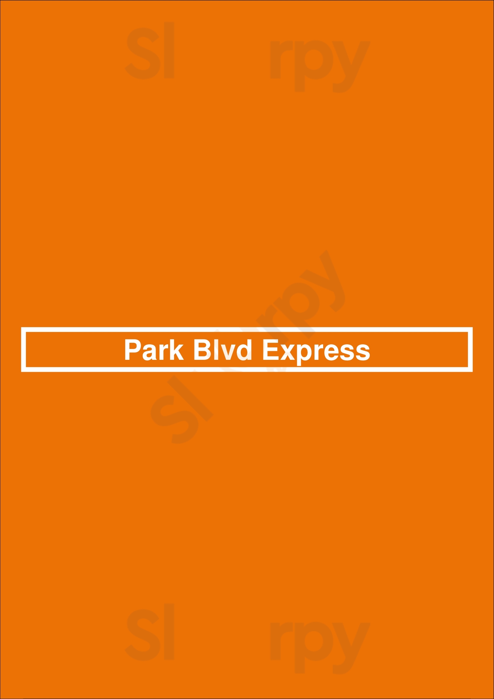 Park Blvd Express San Diego Menu - 1