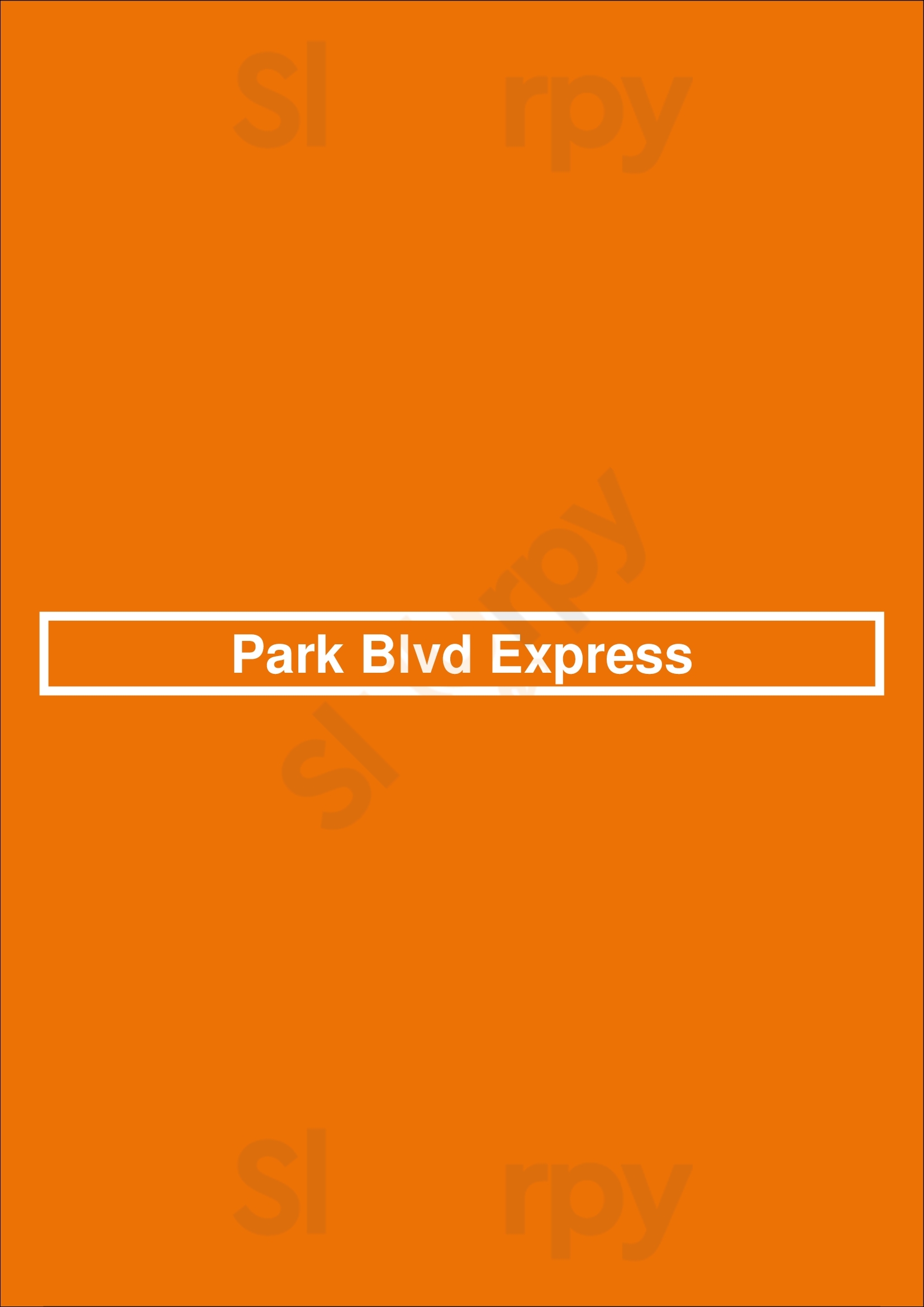 Main Menu - Park Blvd Express