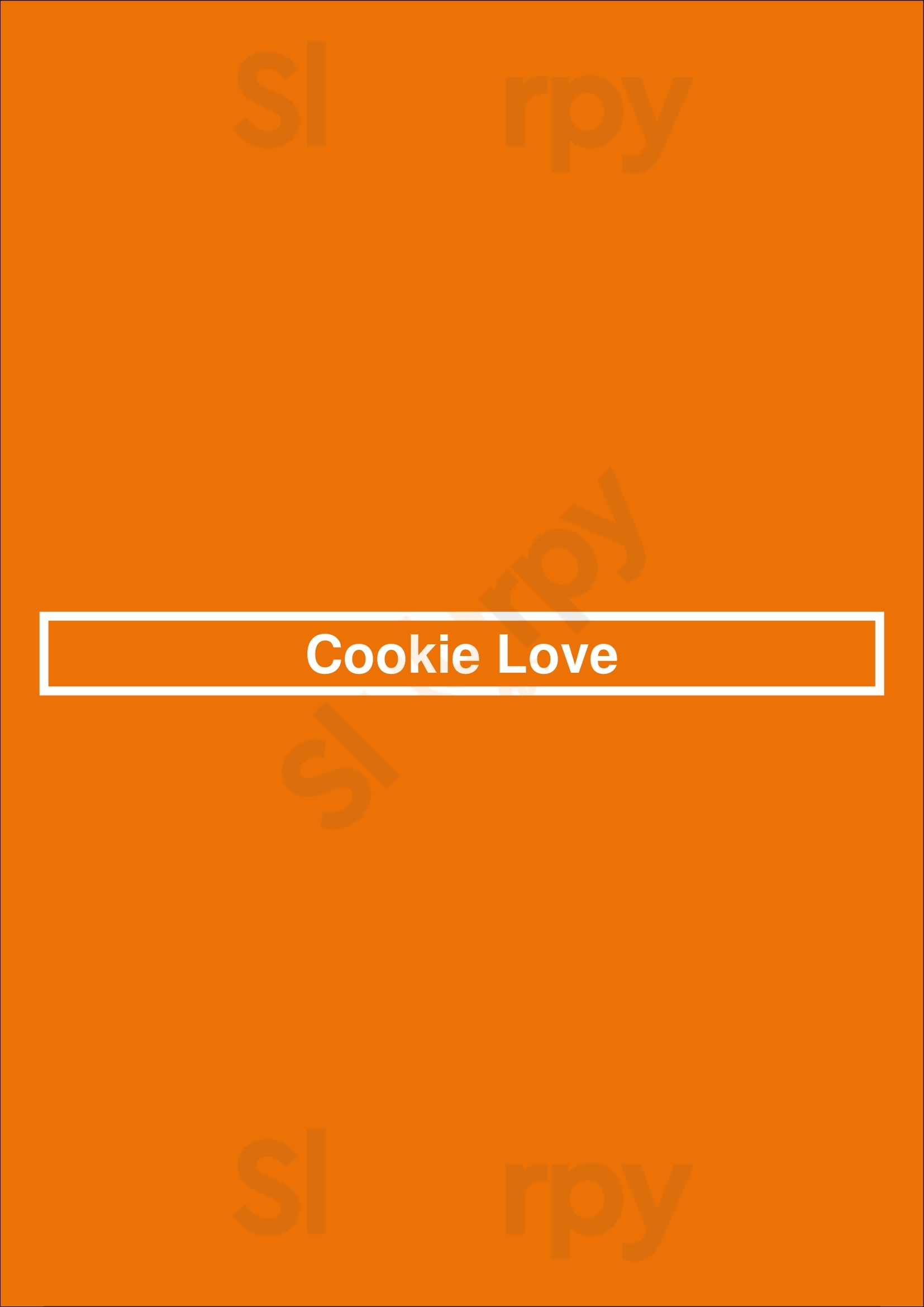 Cookie Love San Francisco Menu - 1