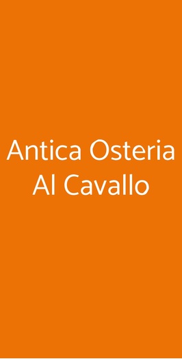 Antica Osteria Al Cavallo, Chioggia