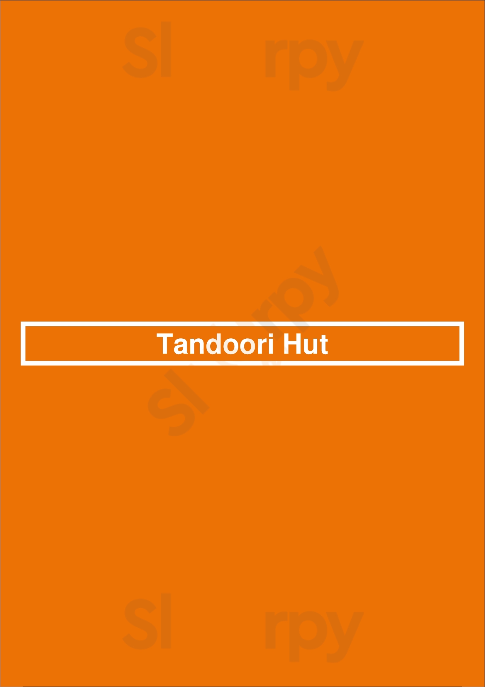 Main Menu - Tandoori Hut
