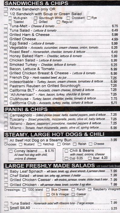 Boat House Deli Seattle Menu - 1