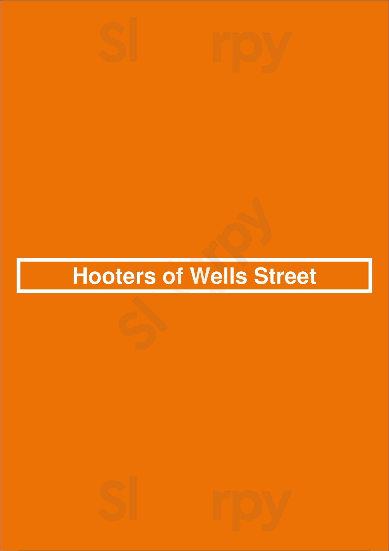 Hooters Of Wells Street Chicago Menu - 1