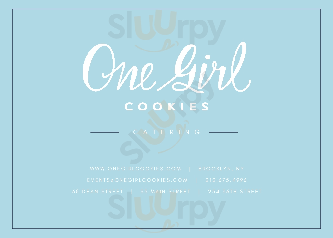 Main Menu - One Girl Cookies