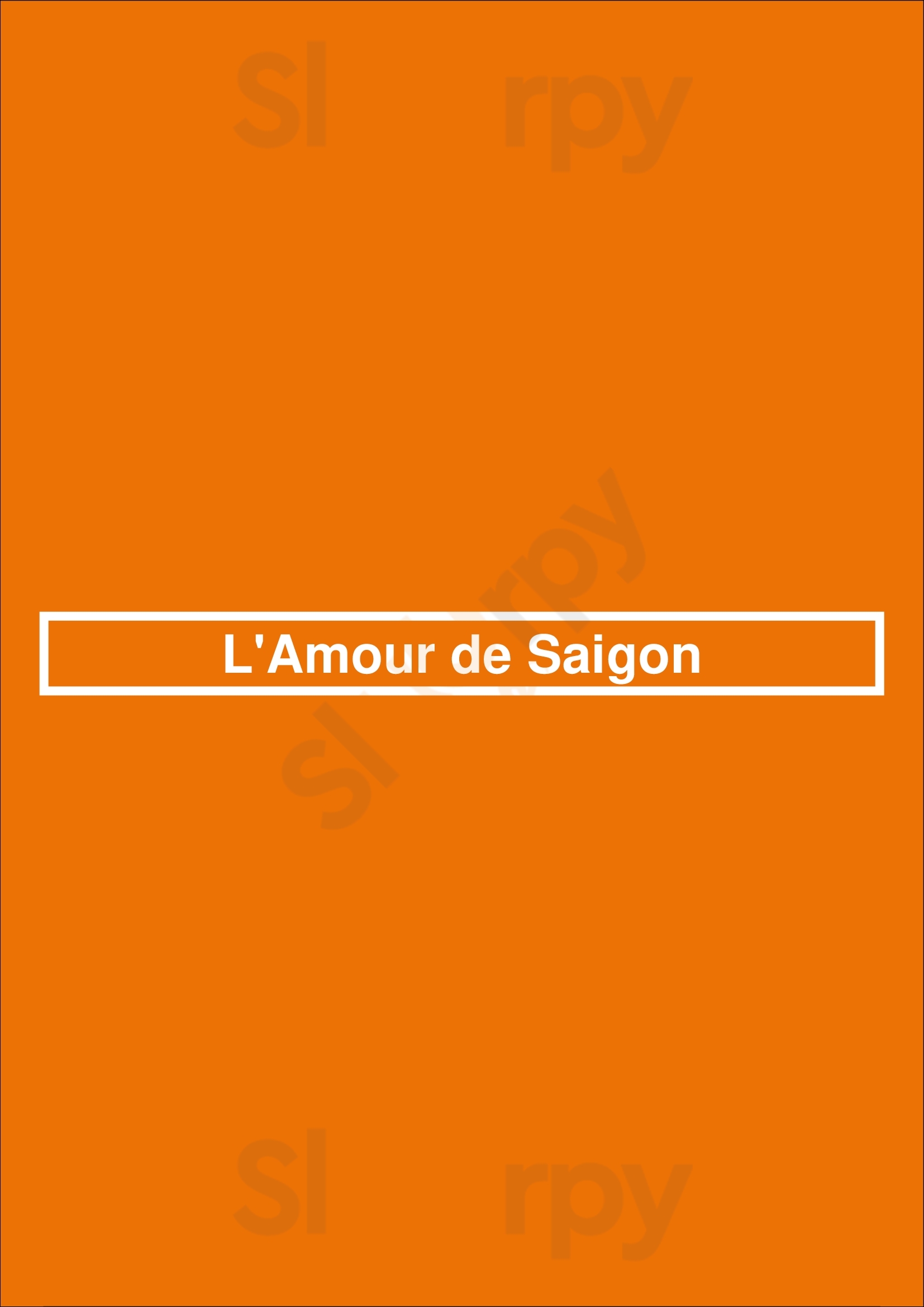 Main Menu - L'amour De Saigon