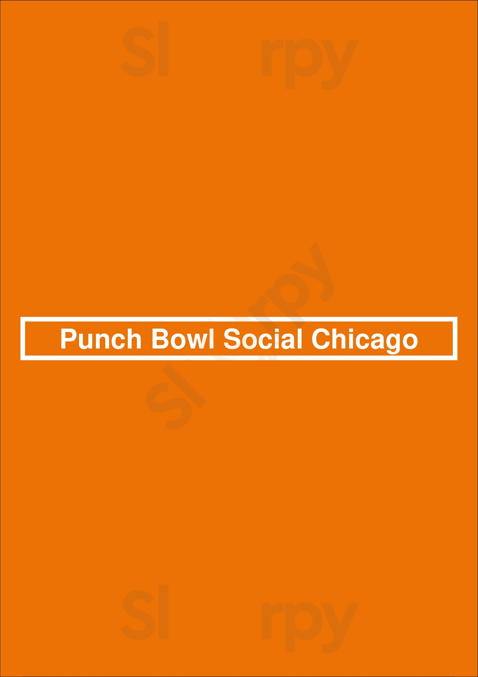 Punch Bowl Social Chicago Chicago Menu - 1