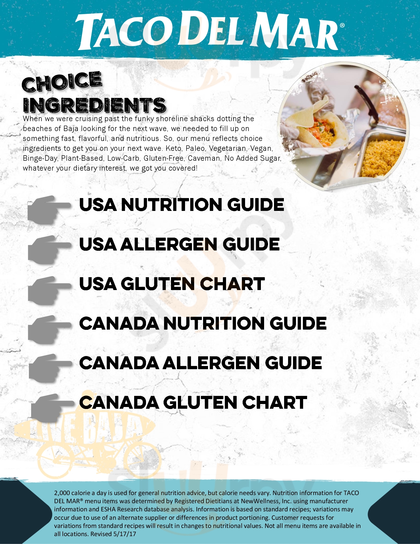 Main Menu - Taco Del Mar