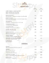 Elea menu