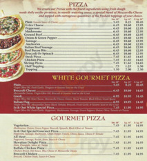 In And Out Express Pizza menu