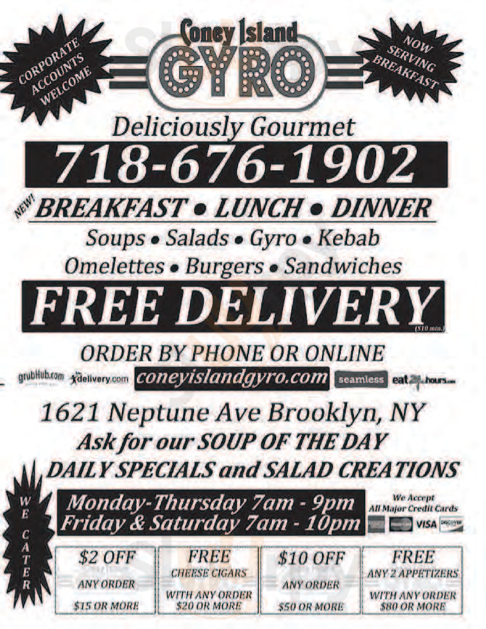 Main Menu - Coney Island Gyro