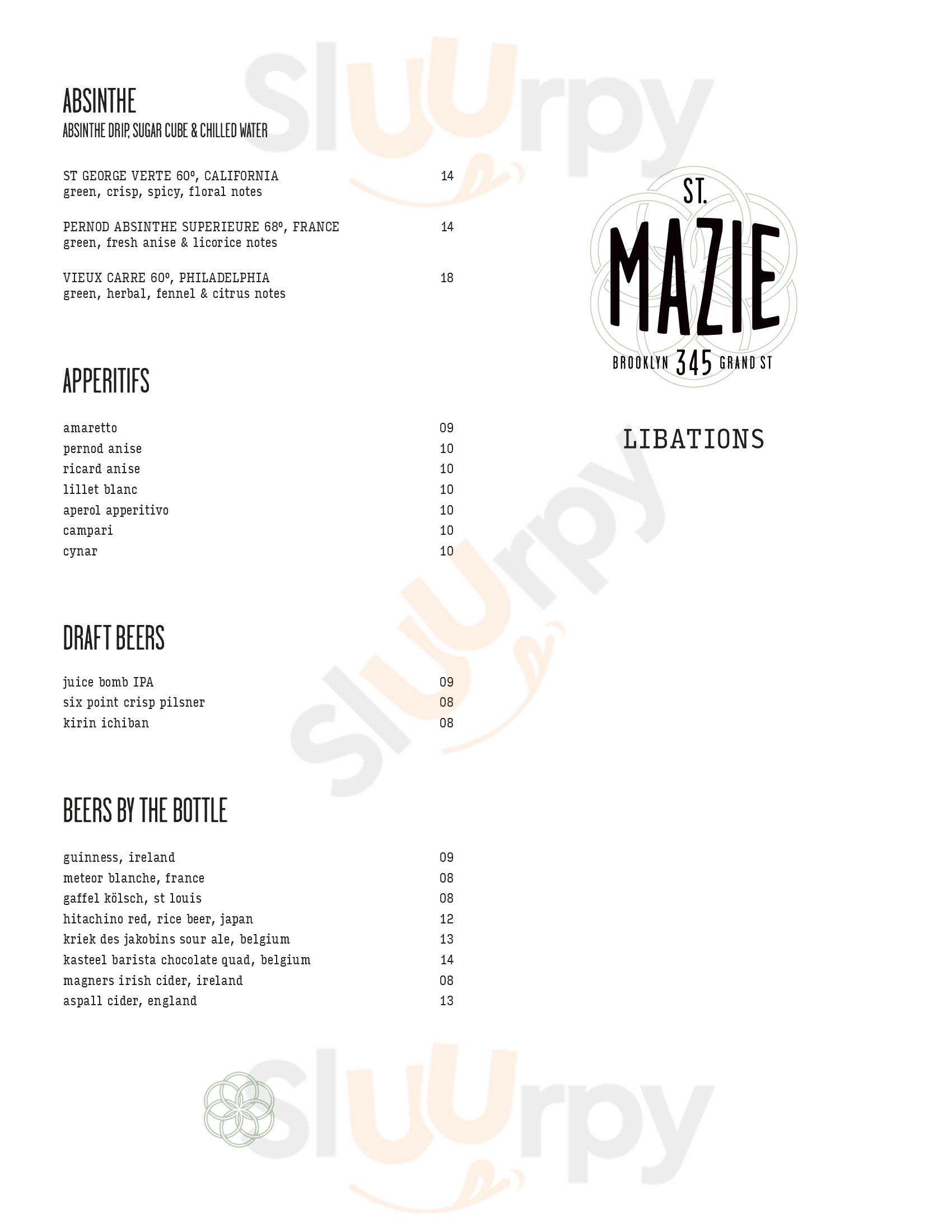 Main Menu - St. Charles Cellar