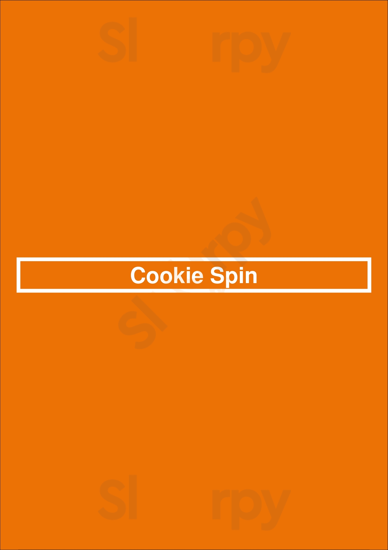 Main Menu - Cookie Spin
