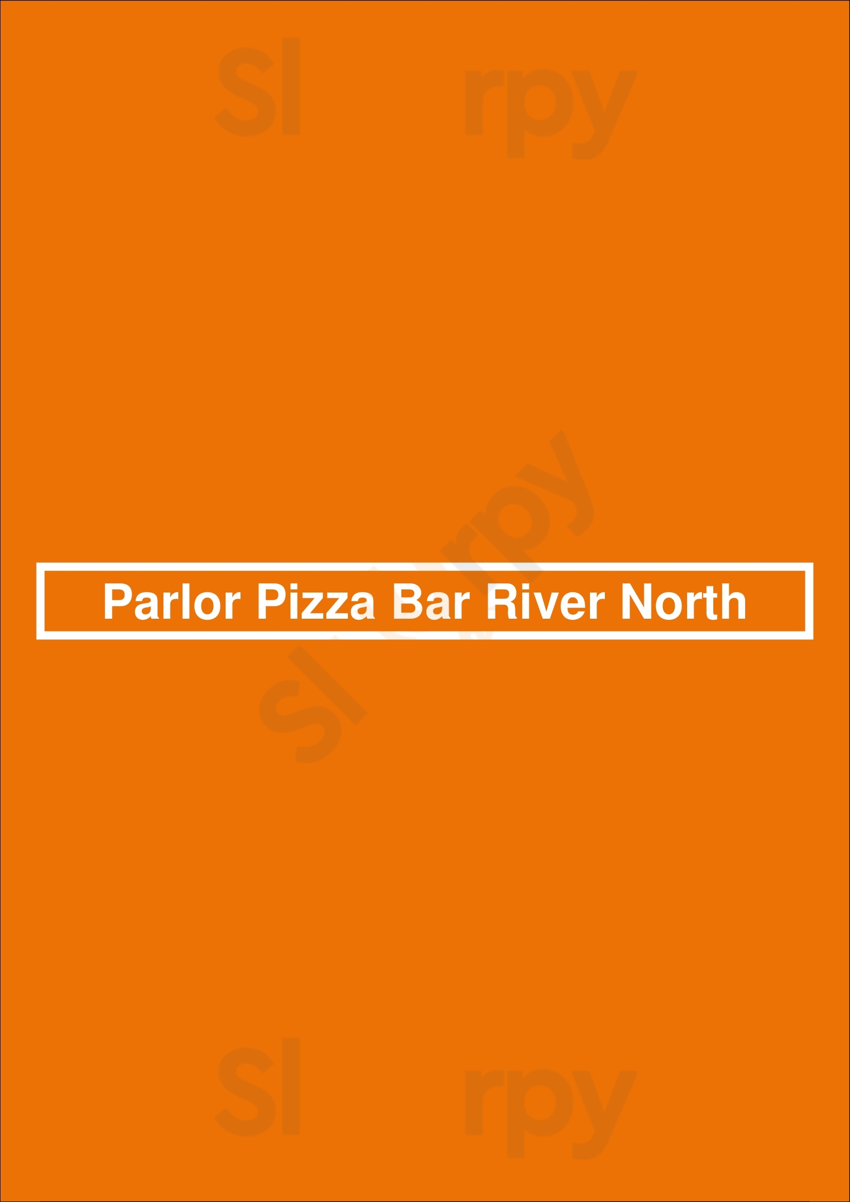Parlor Pizza Bar River North Chicago Menu - 1