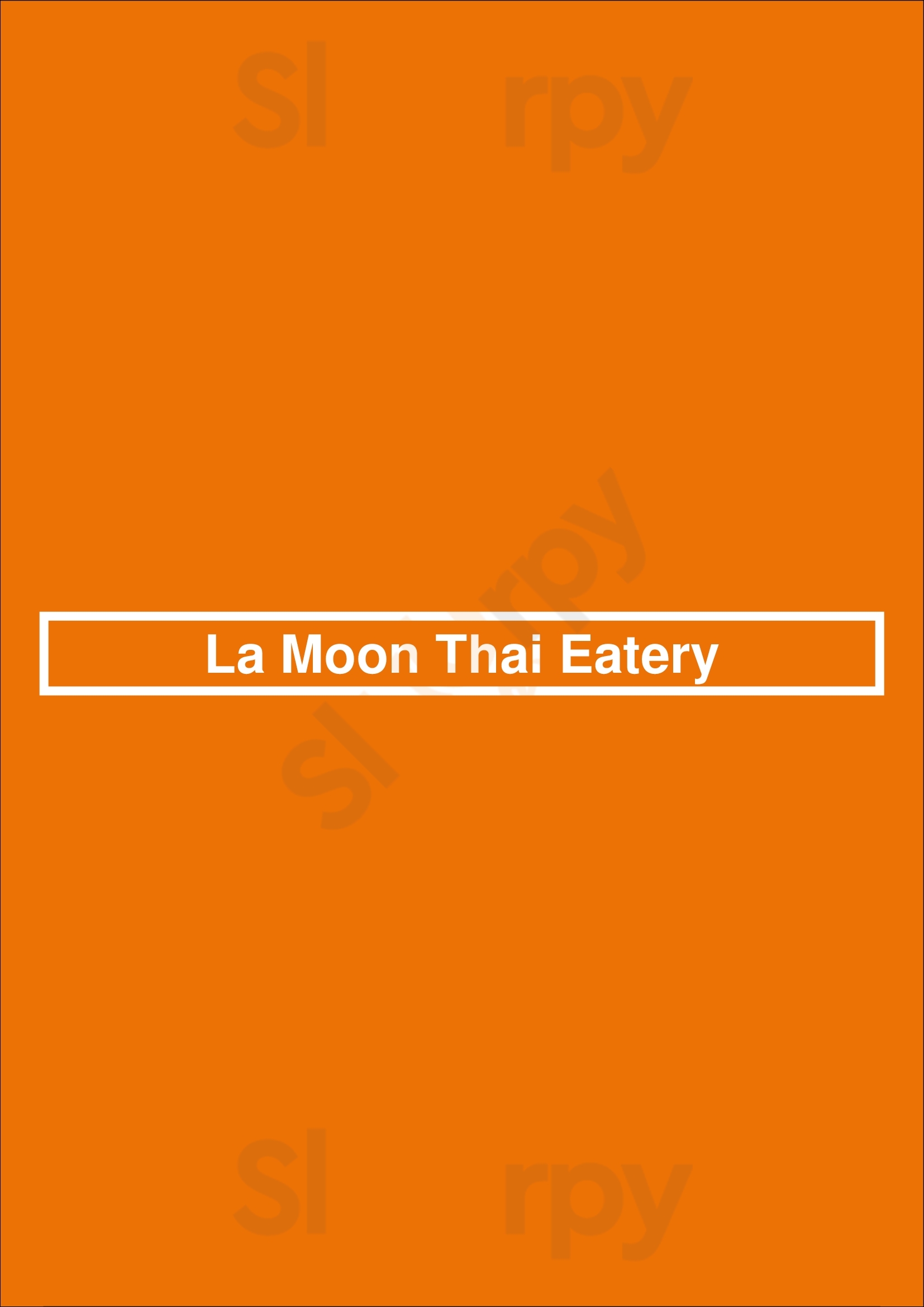 Main Menu - La Moon Thai Eatery