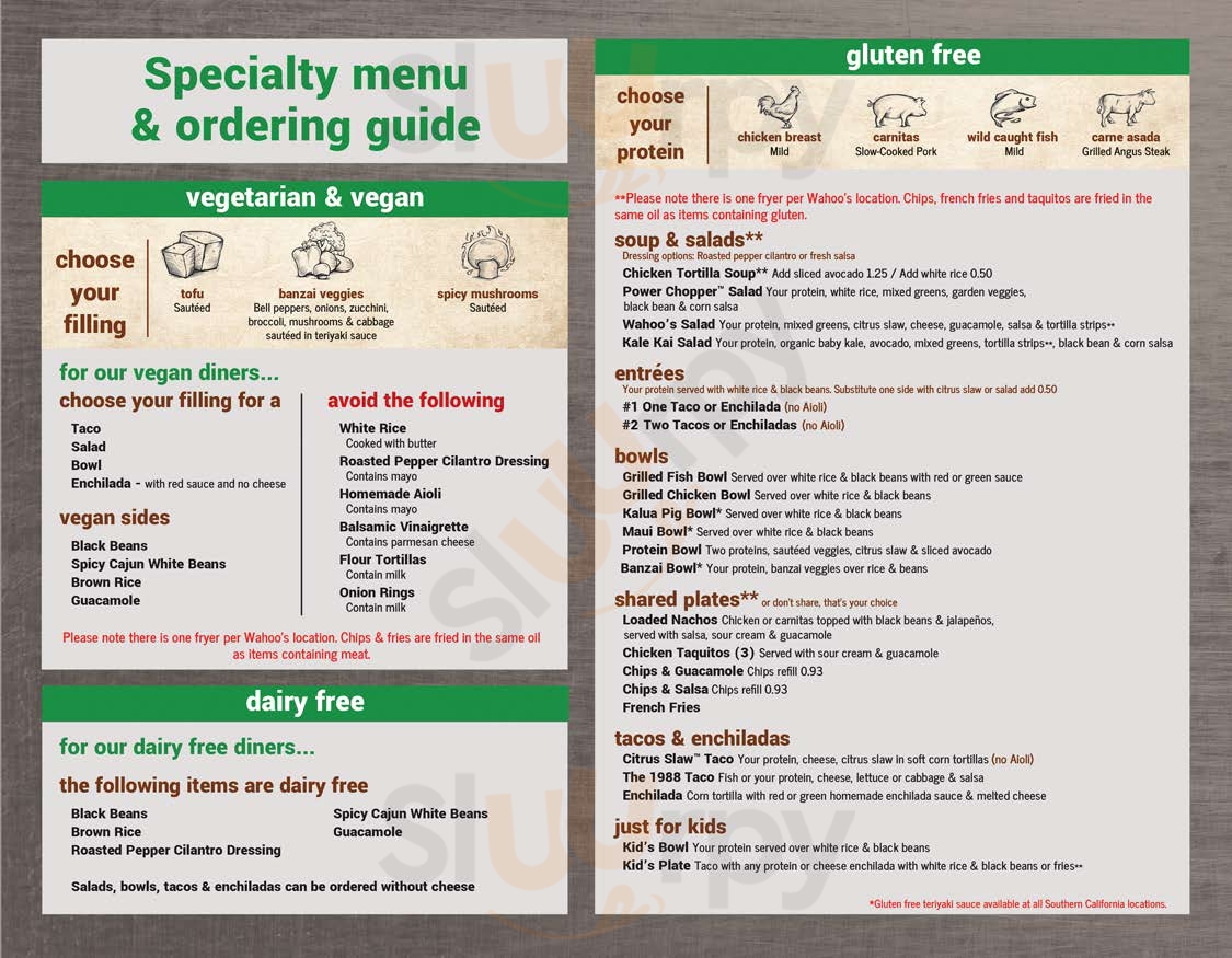 Main Menu - Wahoo's Fish Tacos