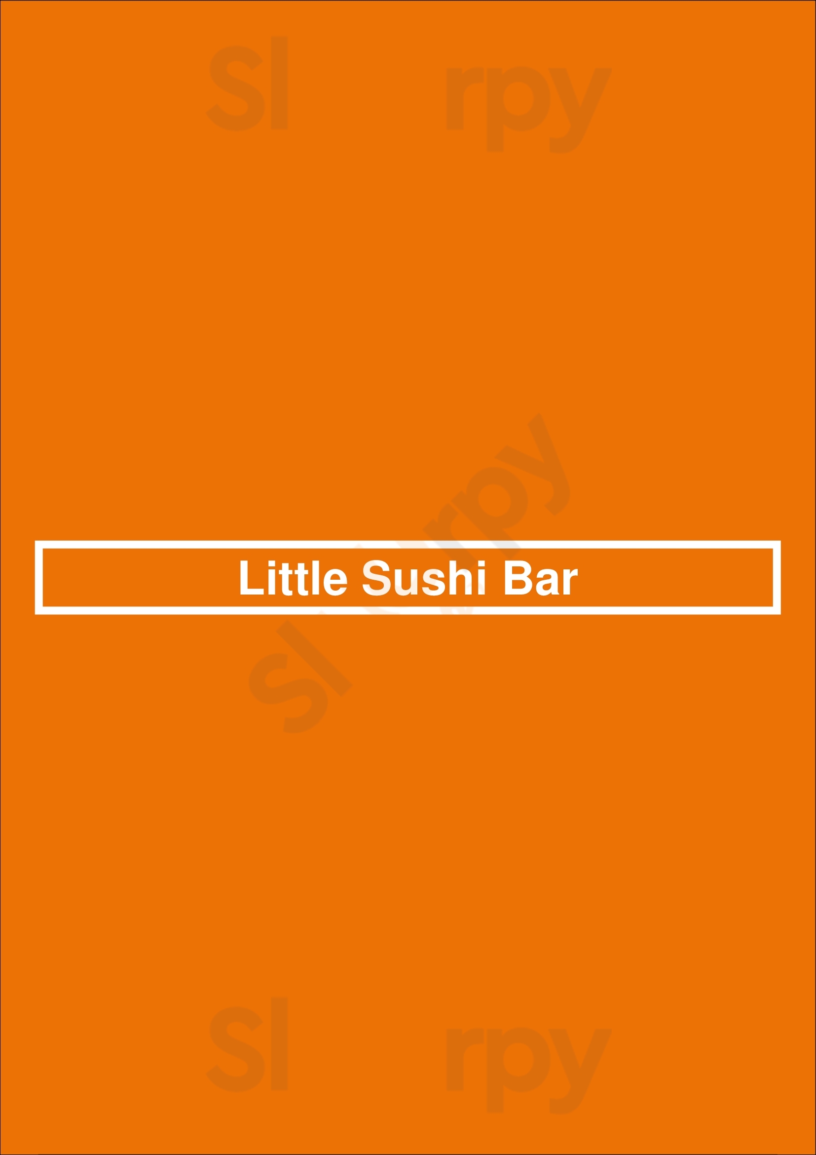 Little Sushi Bar San Francisco Menu - 1