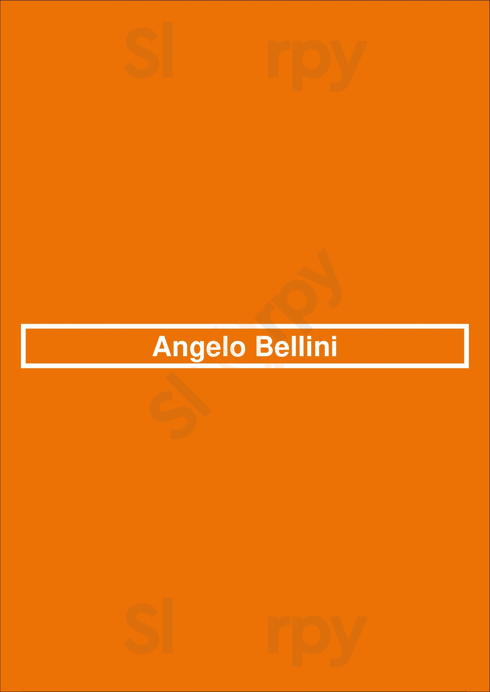 Main Menu - Angelo Bellini