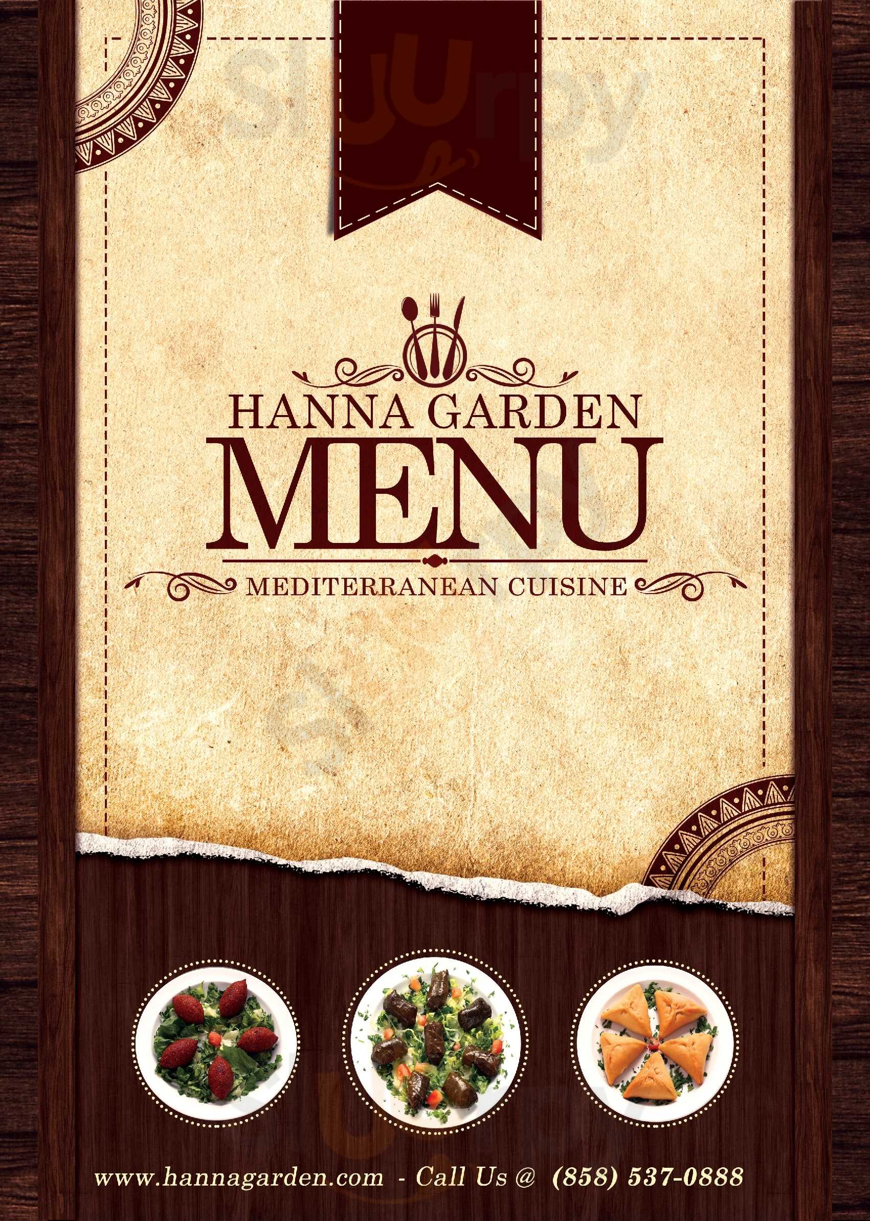 Main Menu - Hanna Garden