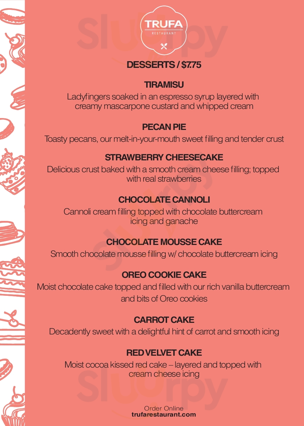 Main Menu - Trufa Restaurant