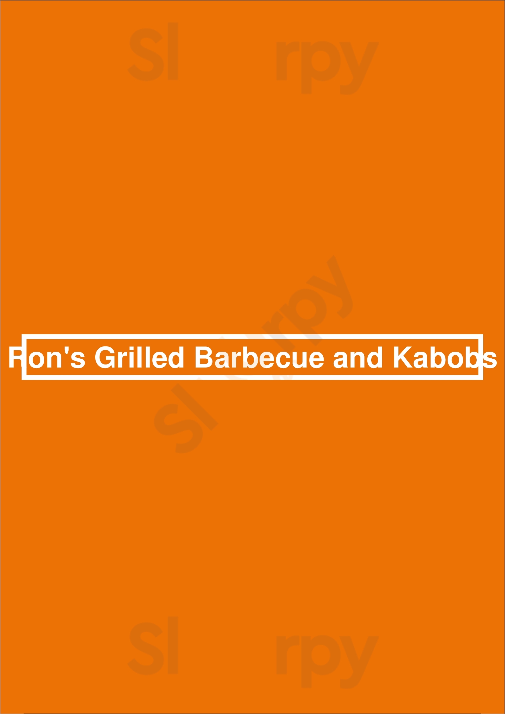 Ron's Grilled Barbecue And Kabobs Las Vegas Menu - 1