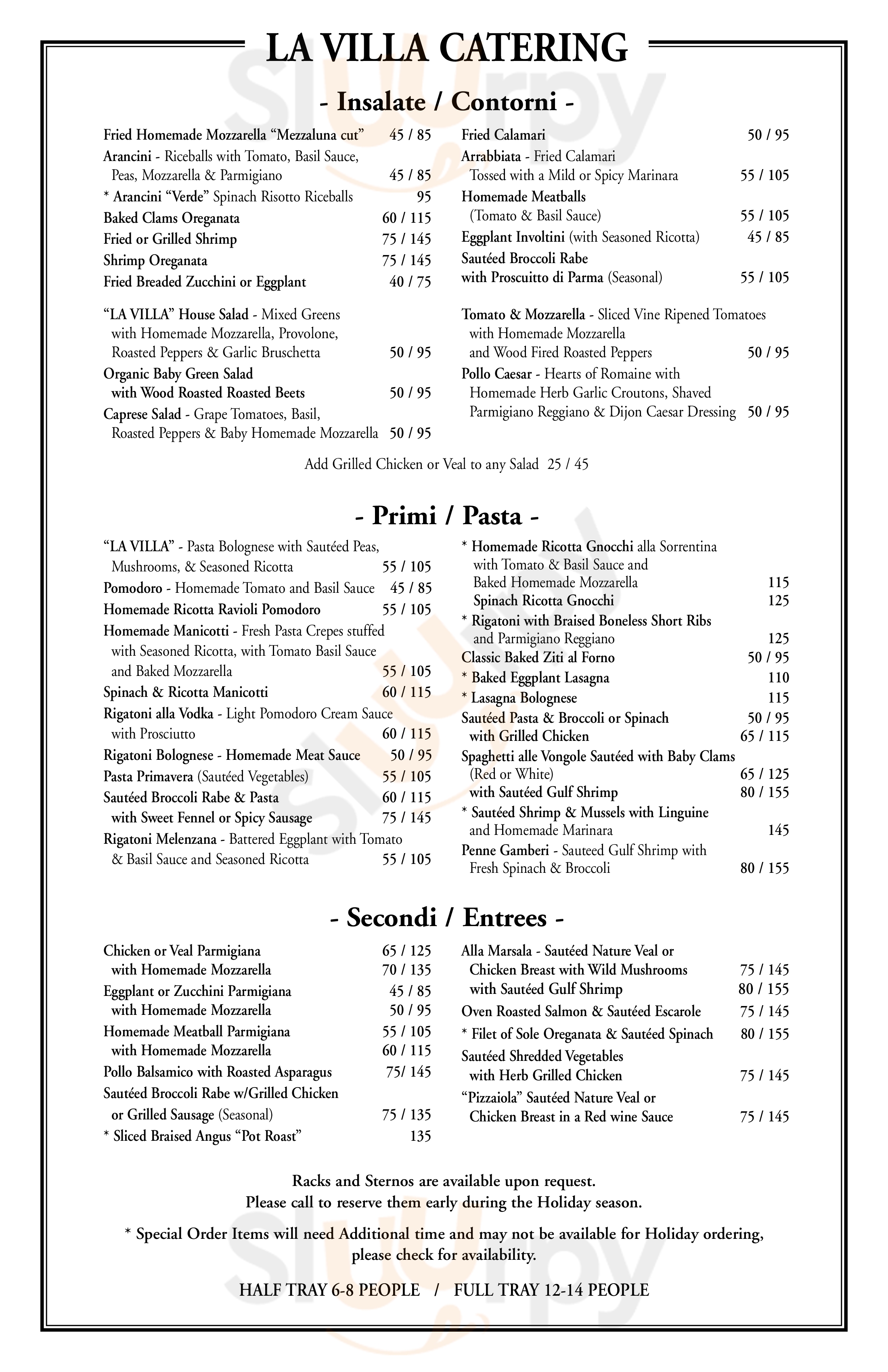 Main Menu - Pizza Plate Restaurant