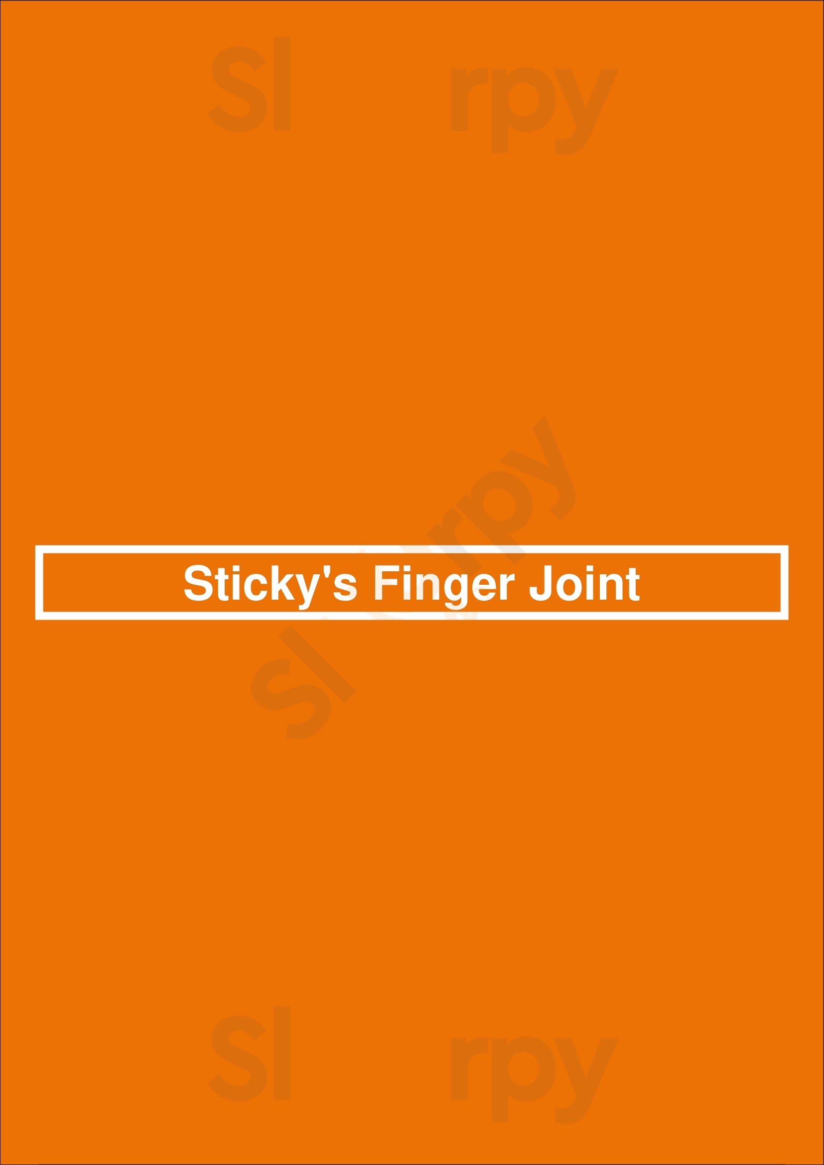 Sticky's Finger Joint Brooklyn Menu - 1