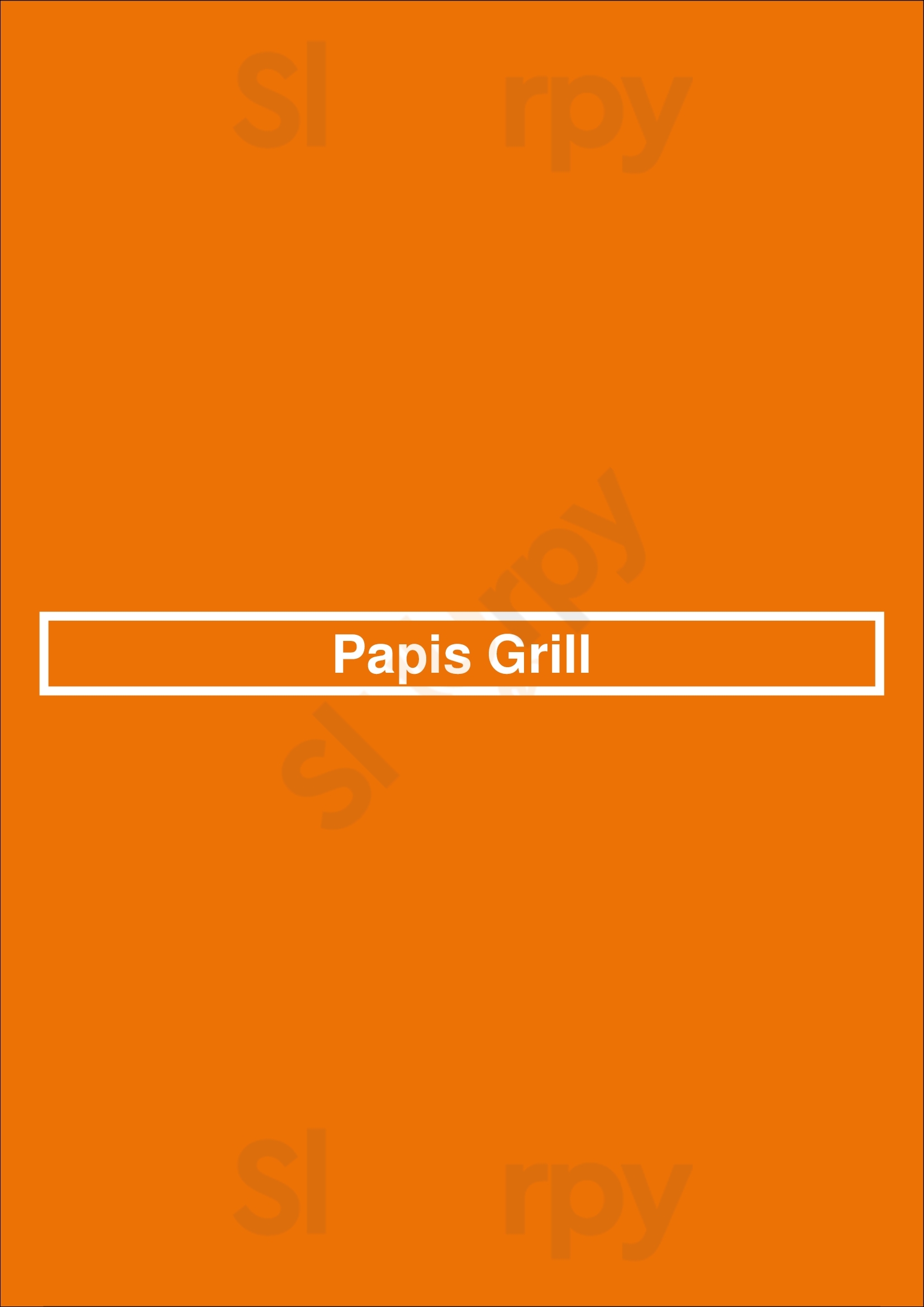 Main Menu - Papi's Grill