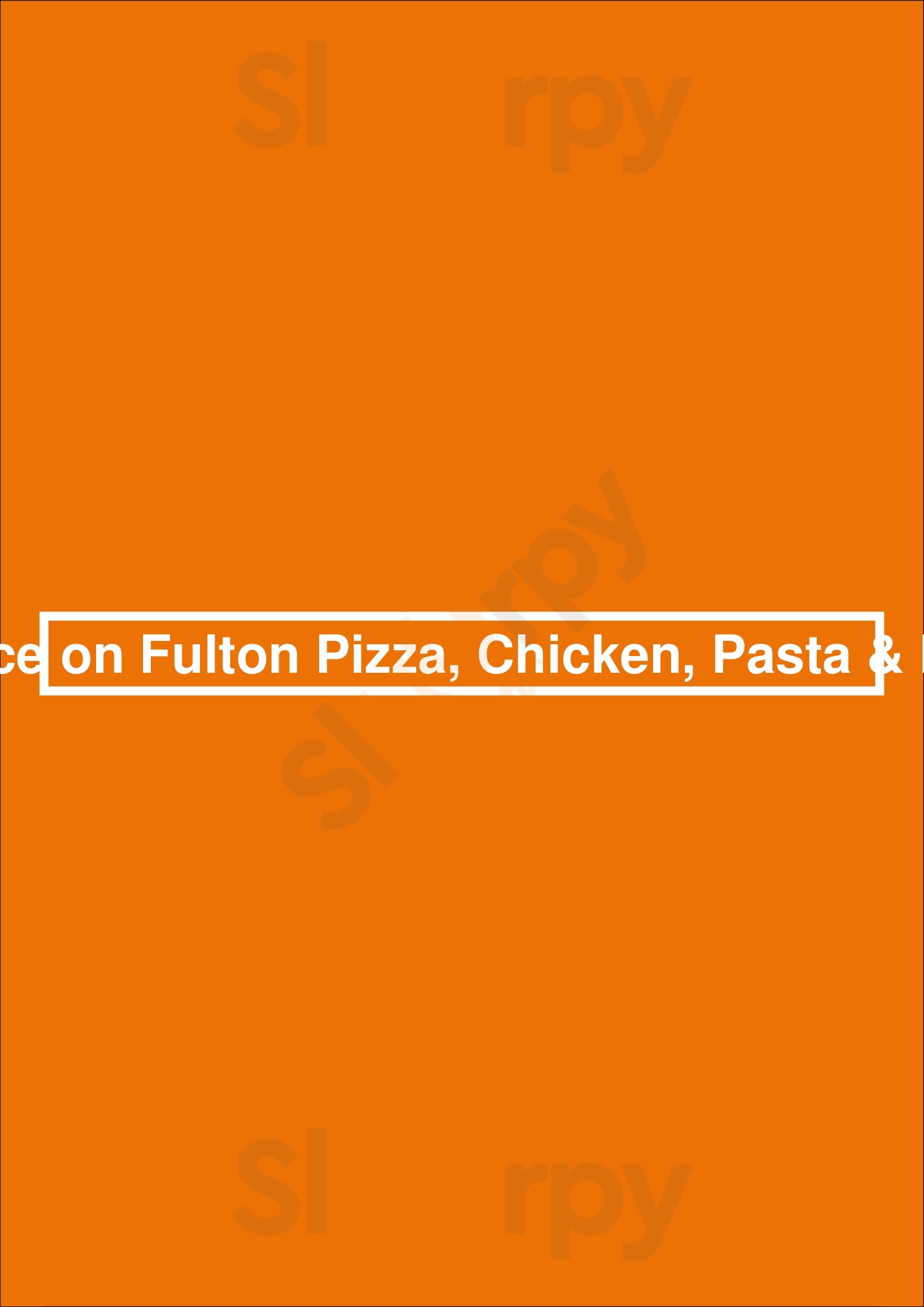 Palace On Fulton Pizza, Chicken, Pasta & Halal Brooklyn Menu - 1