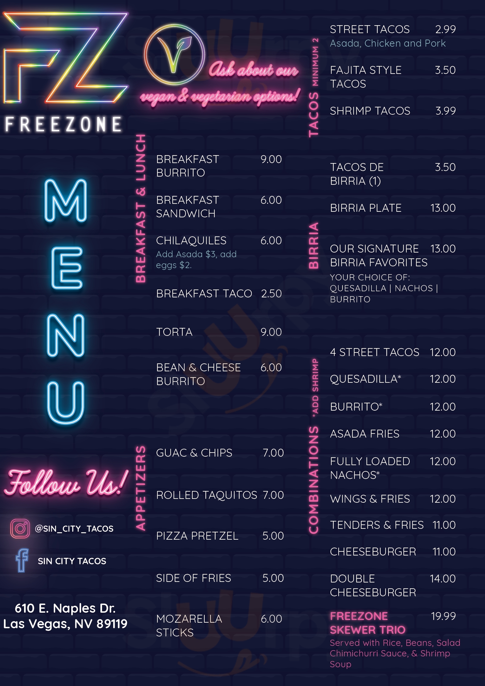 Main Menu - Freezone