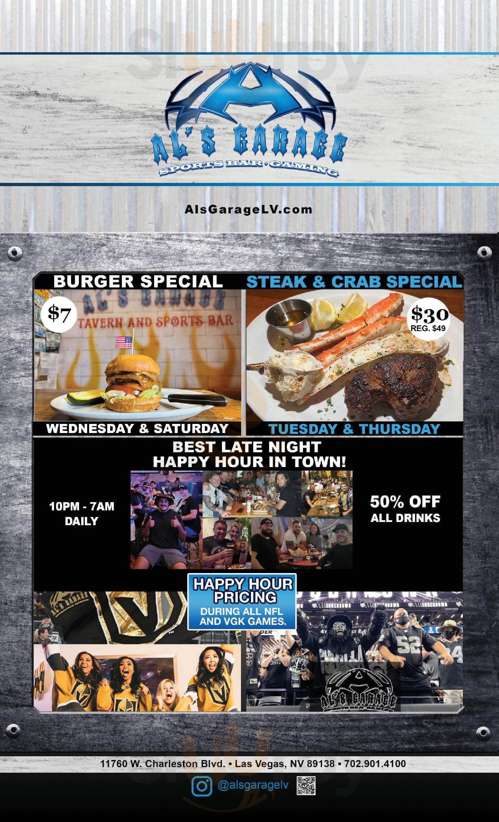 Main Menu - Al’s Garage