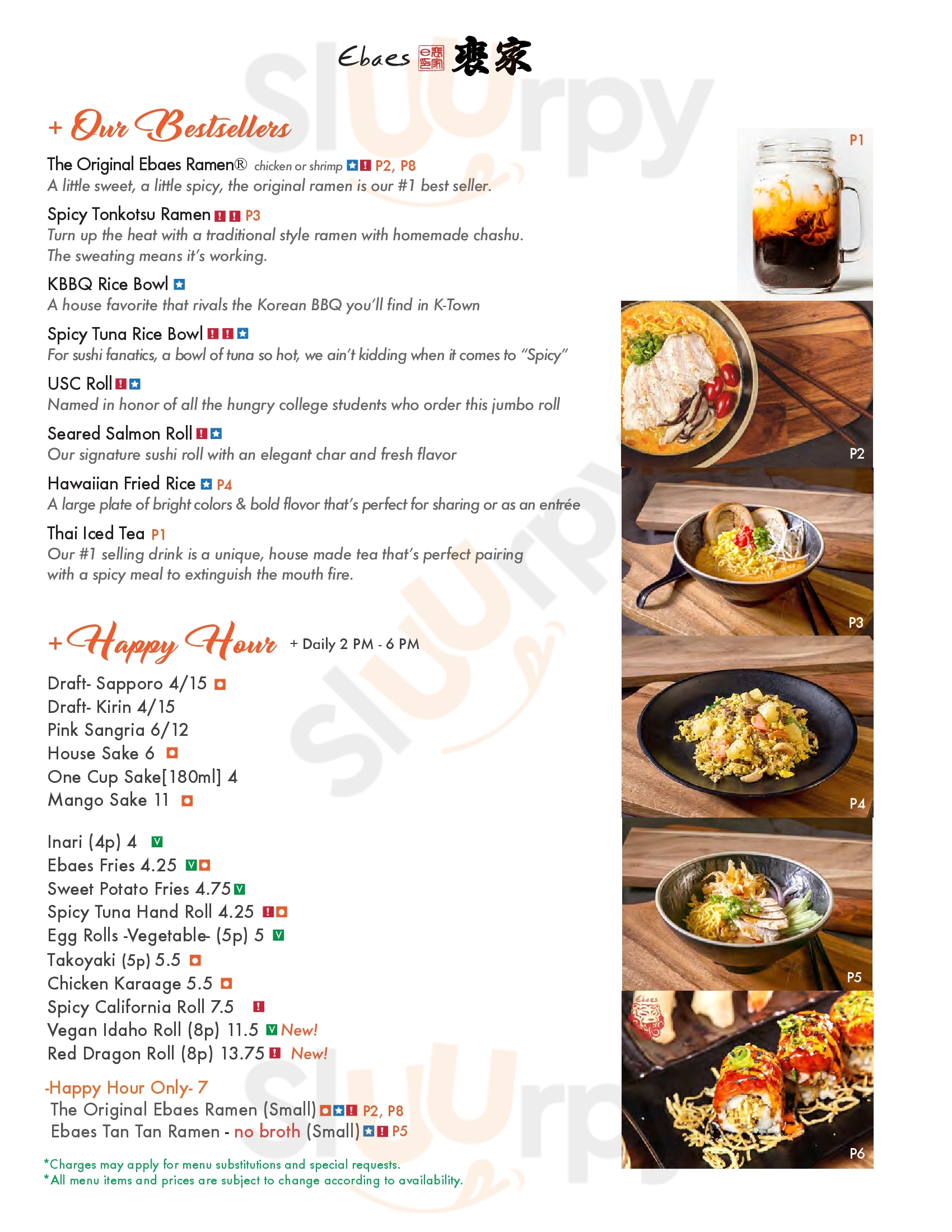 Ebaes On Wilshire Los Angeles Menu - 1