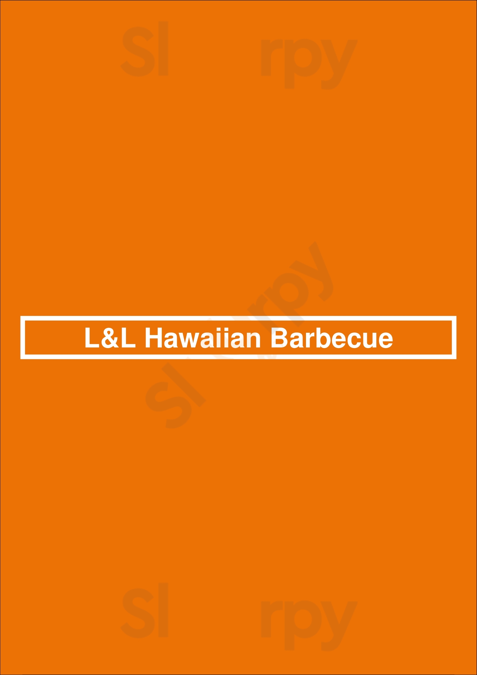 Main Menu - L&l Hawaiian Barbecue