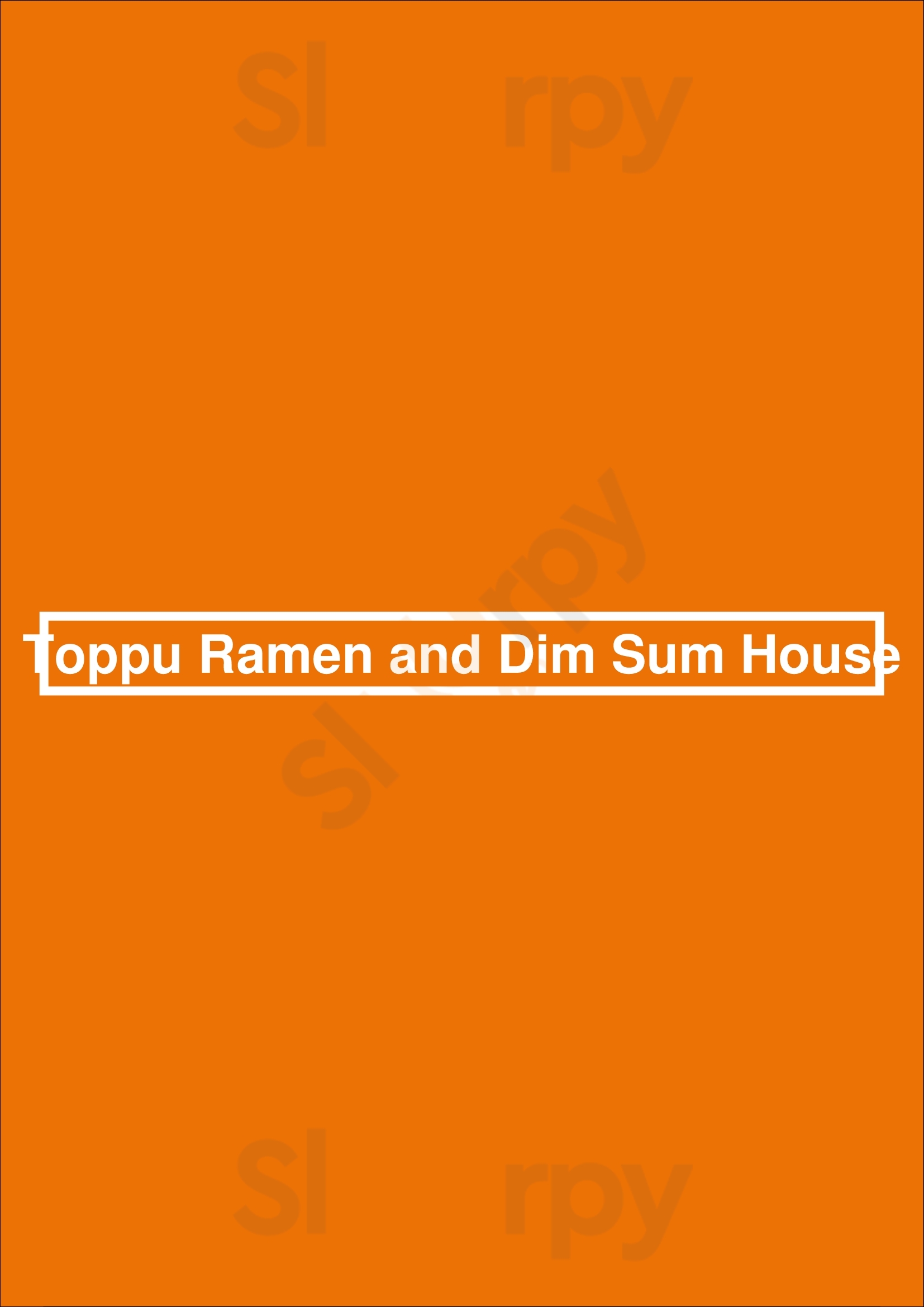 Main Menu - Toppu Ramen And Dim Sum House