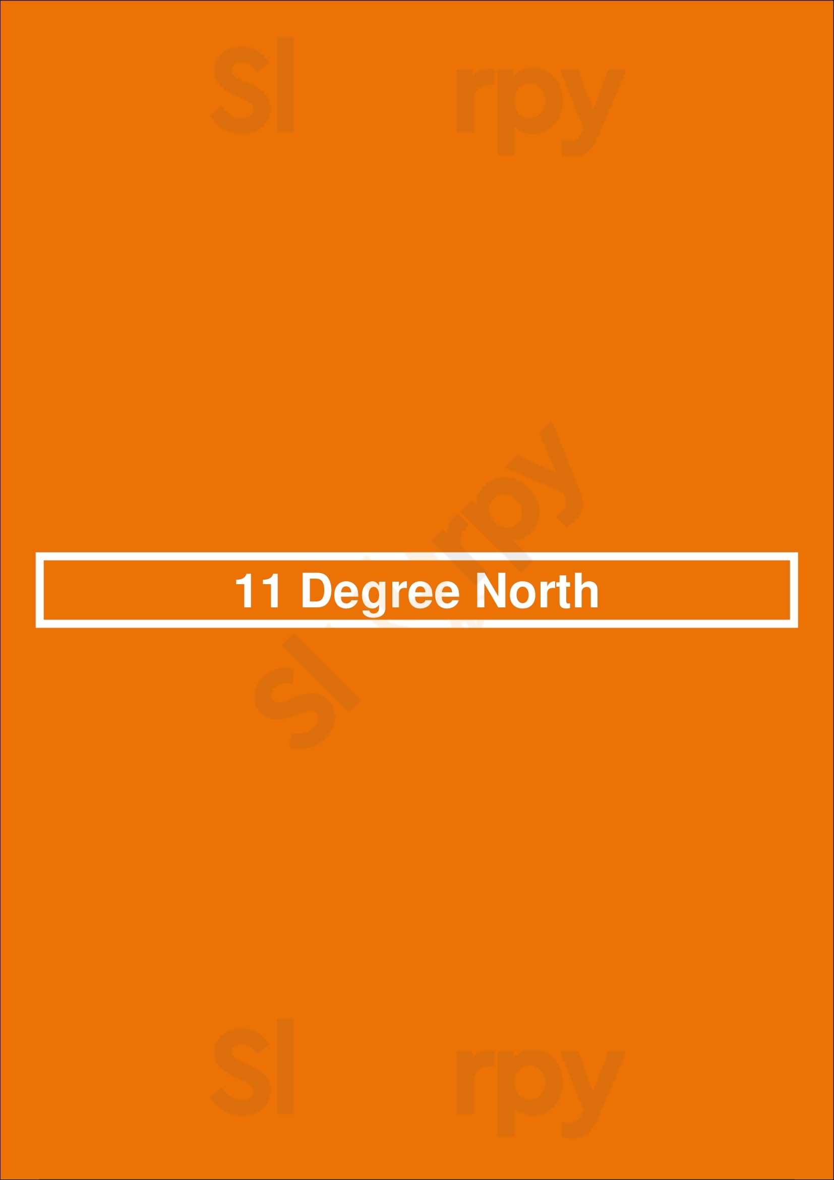 11 Degree North Chicago Menu - 1