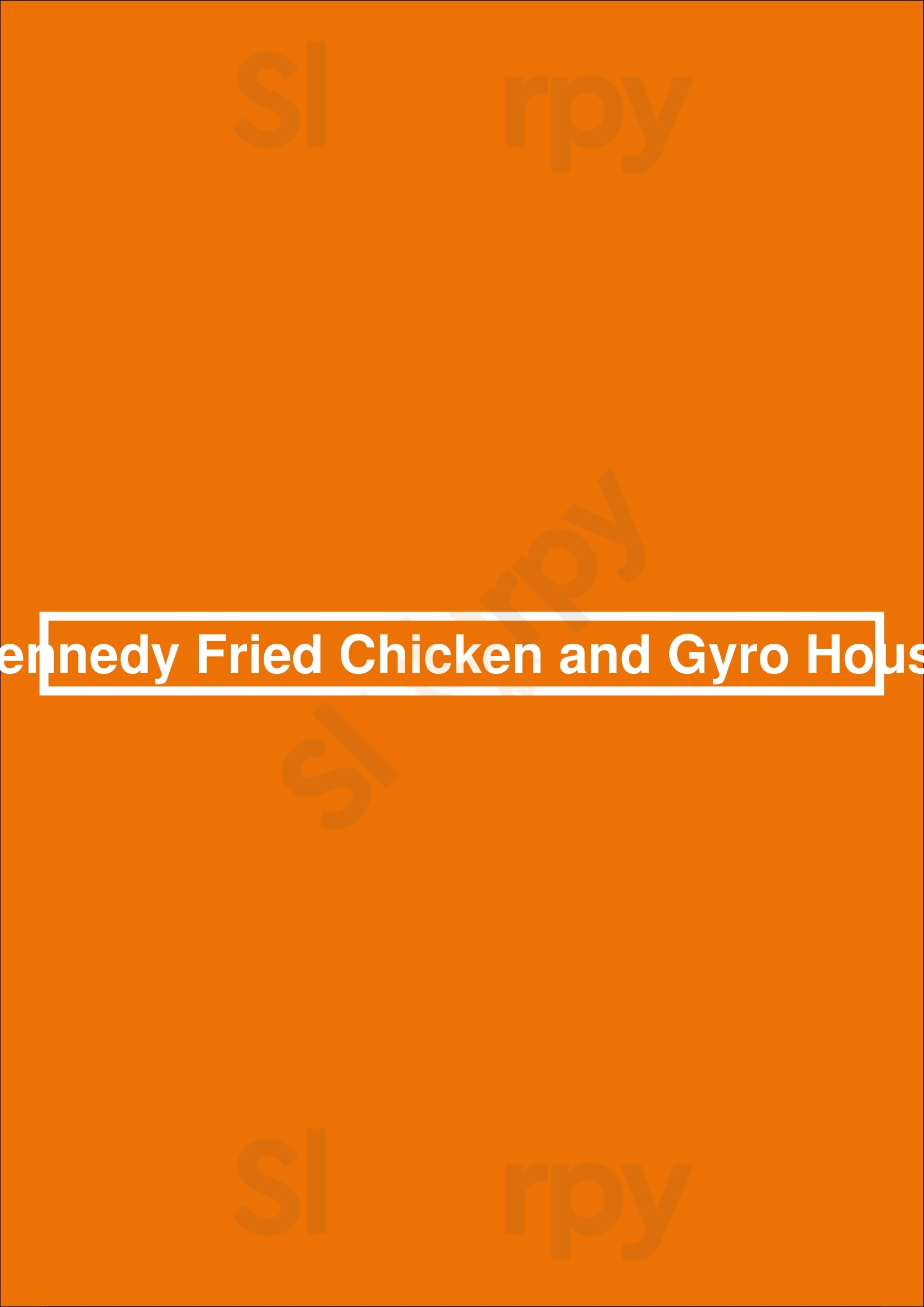 Main Menu - Kennedy Fried Chicken And Gyro House