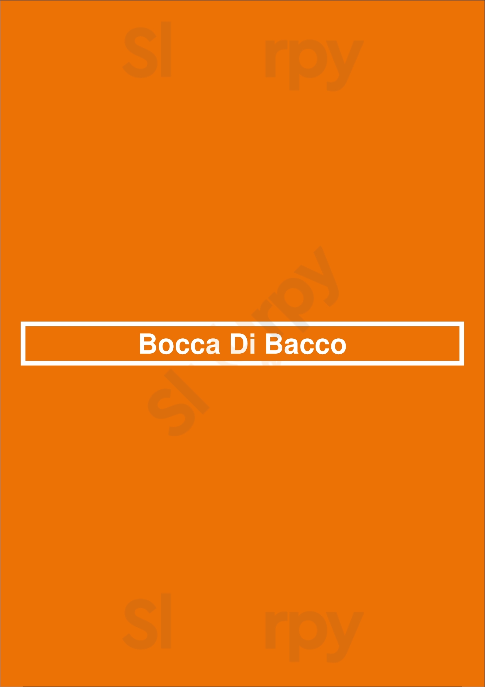 Bocca Di Bacco - Chelsea New York City Menu - 1