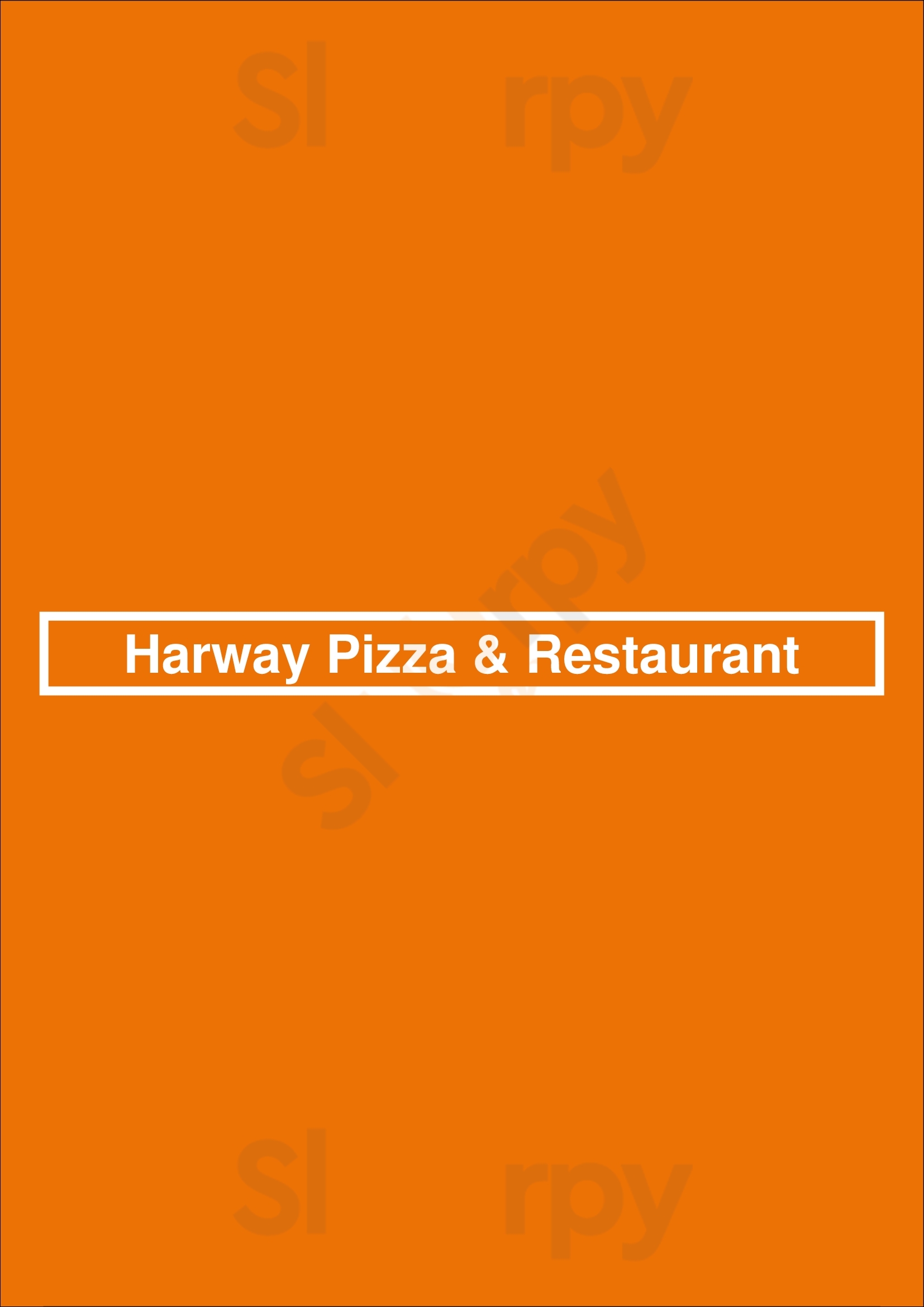Main Menu - Harway Pizza & Restaurant