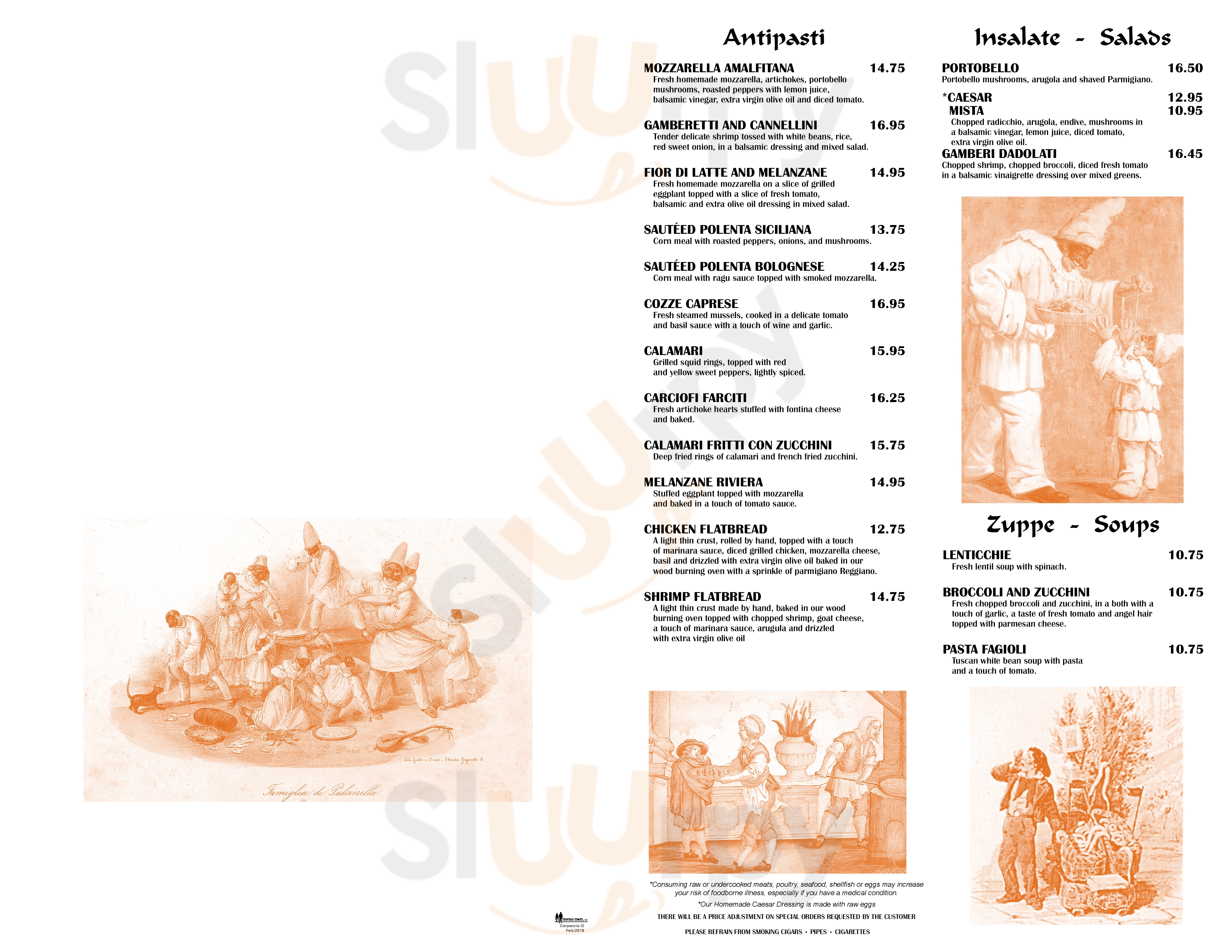 Main Menu - Carpaccio