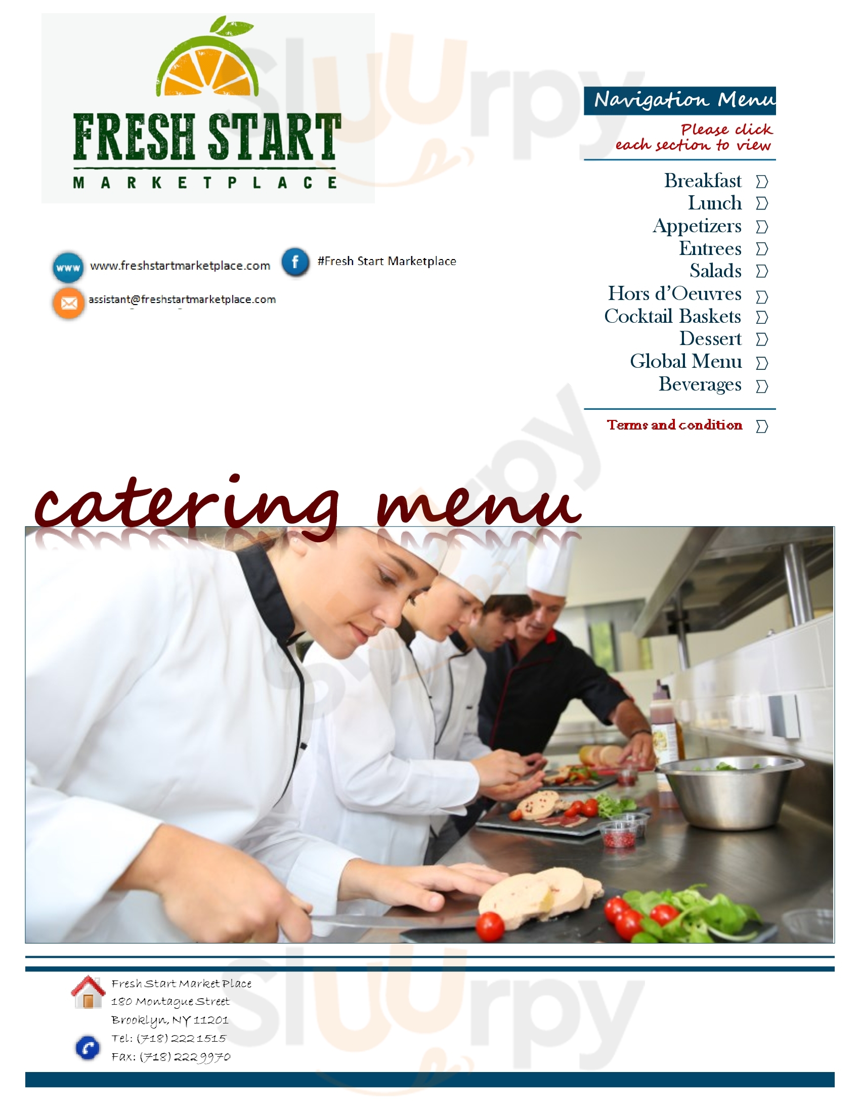 Fresh Start Marketplace Brooklyn Menu - 1