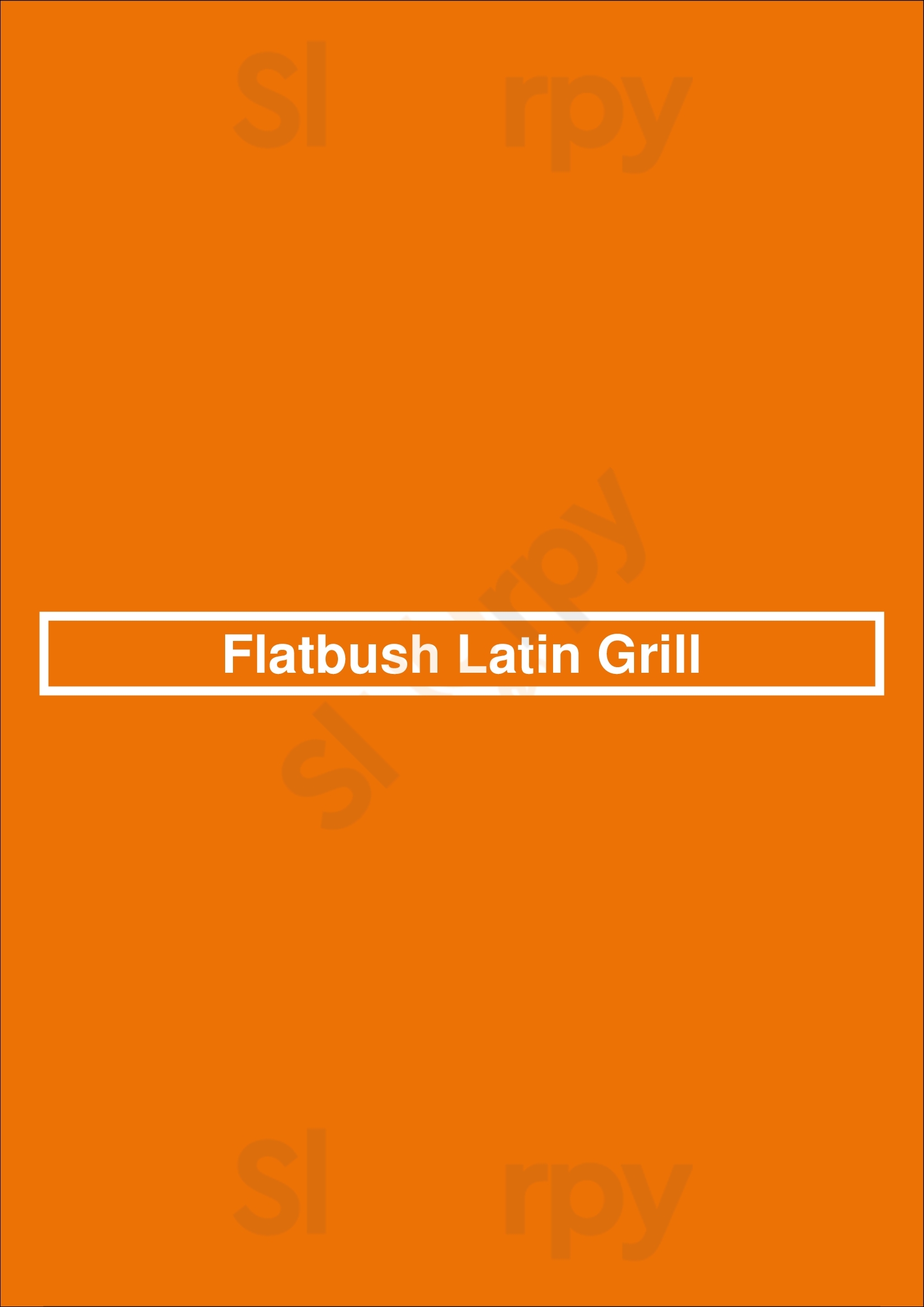 Main Menu - Flatbush Latin Grill