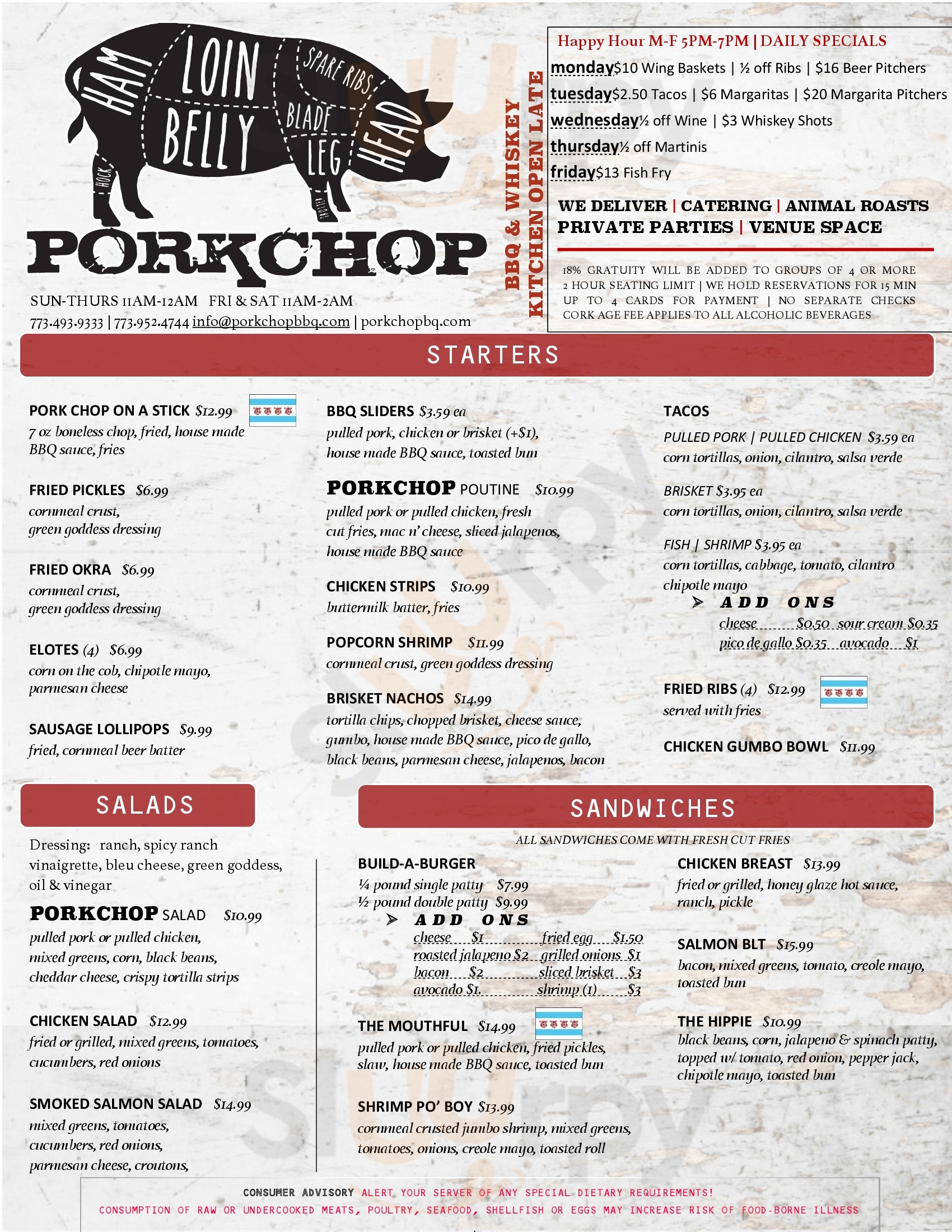 Main Menu - Pork Chop