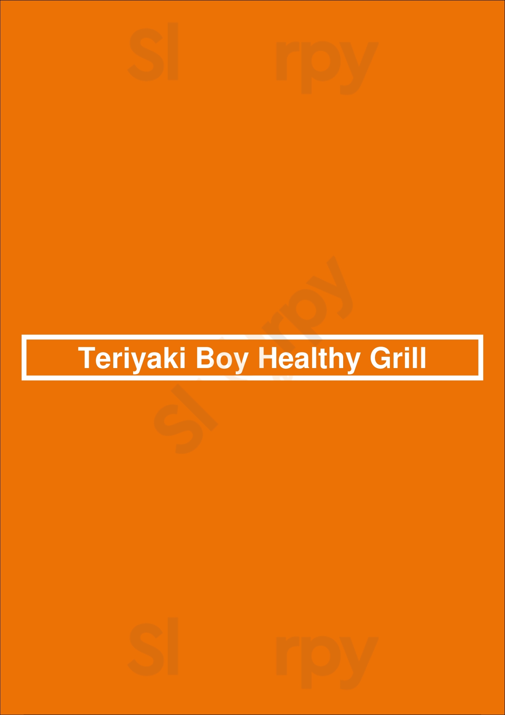 Main Menu - Teriyaki Boy Healthy Grill