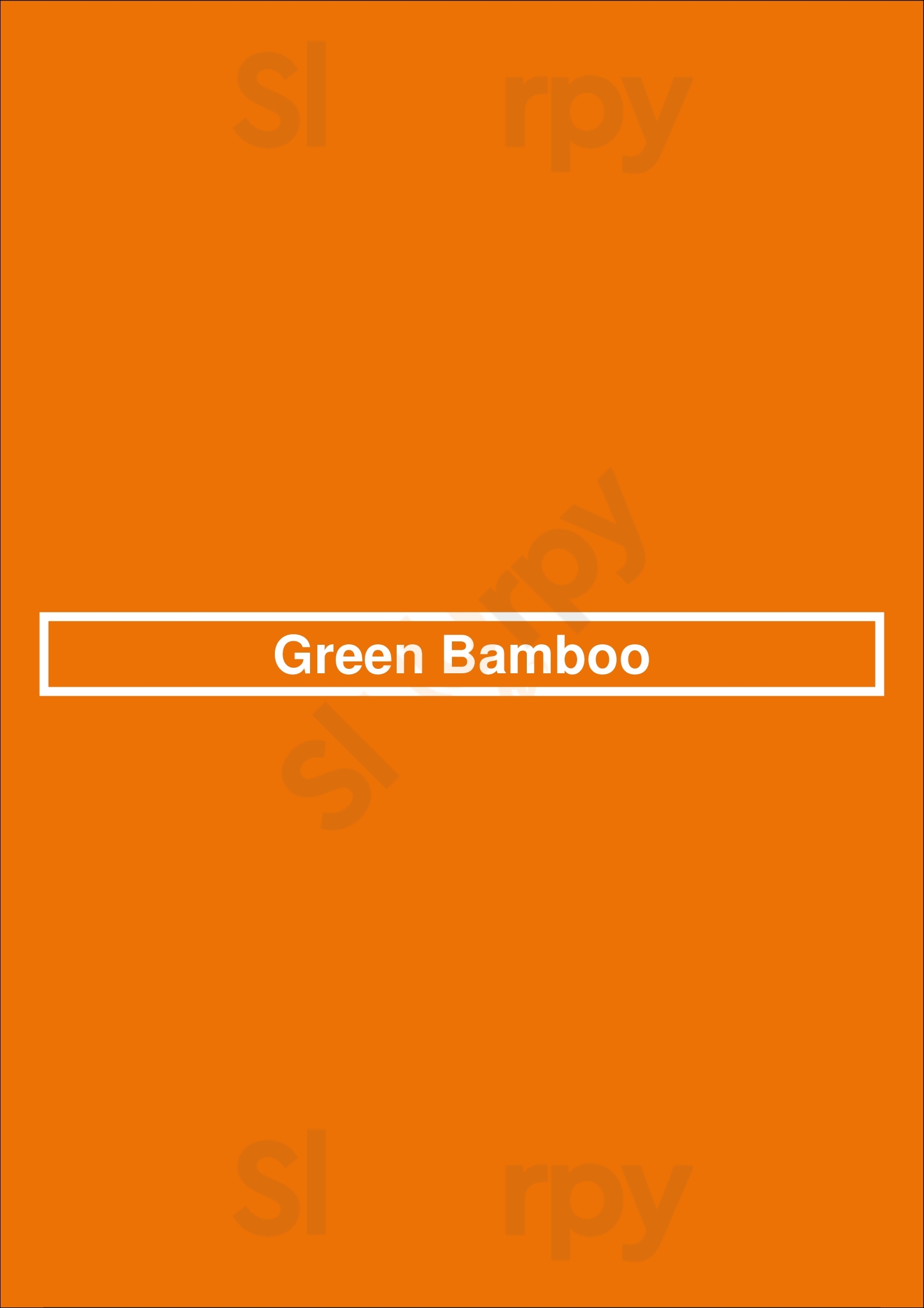 Main Menu - Green Bamboo